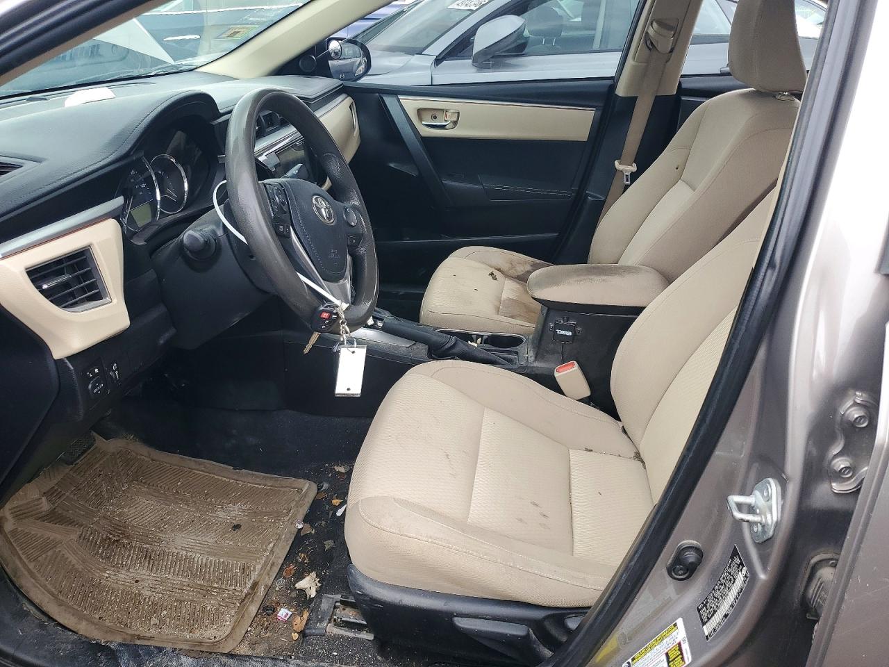 2014 Toyota Corolla Le Plus Серебряный vin: 5YFBURHE9EP007480