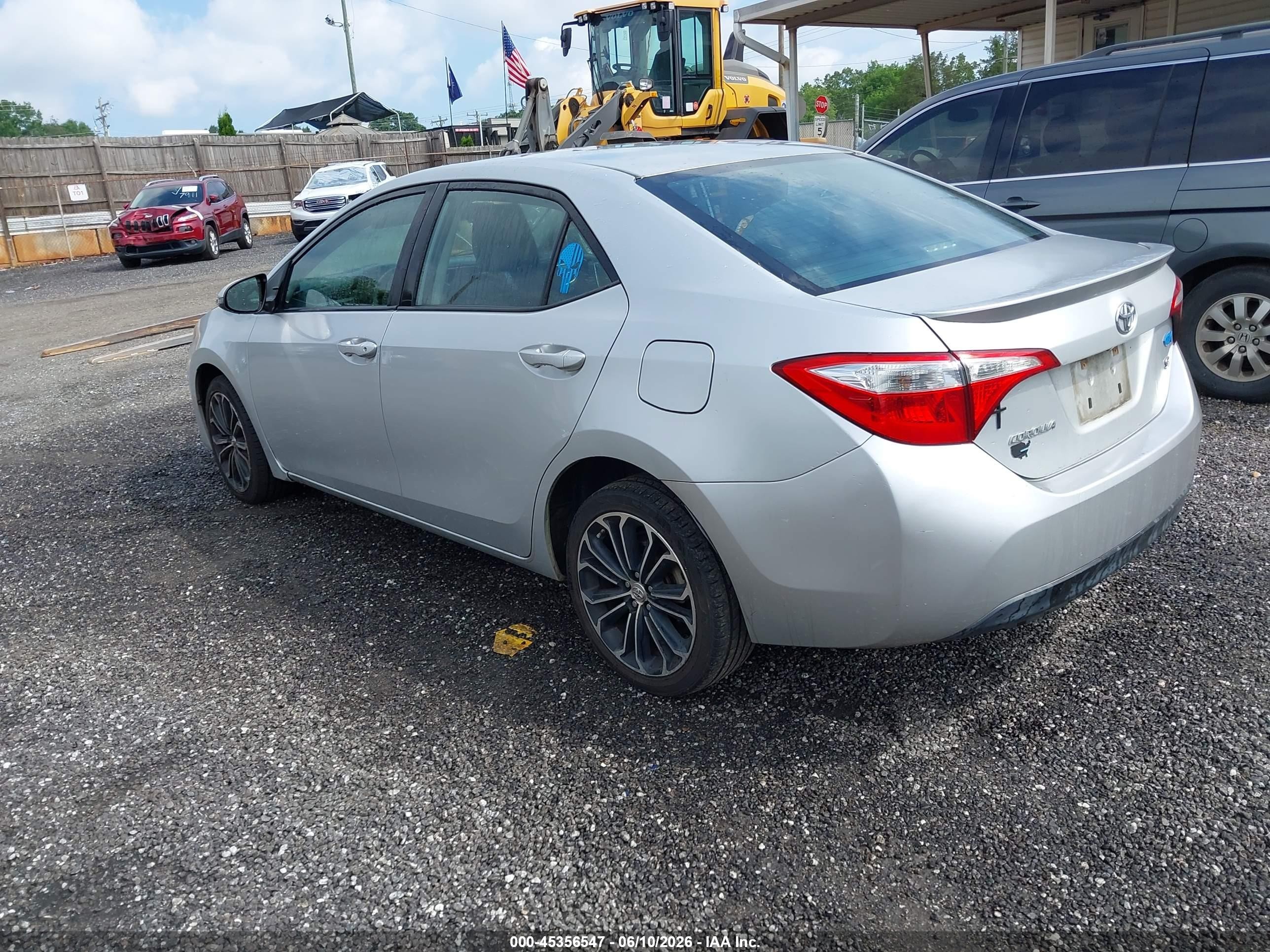 2014 Toyota Corolla S Premium Silver vin: 5YFBURHE9EP011982