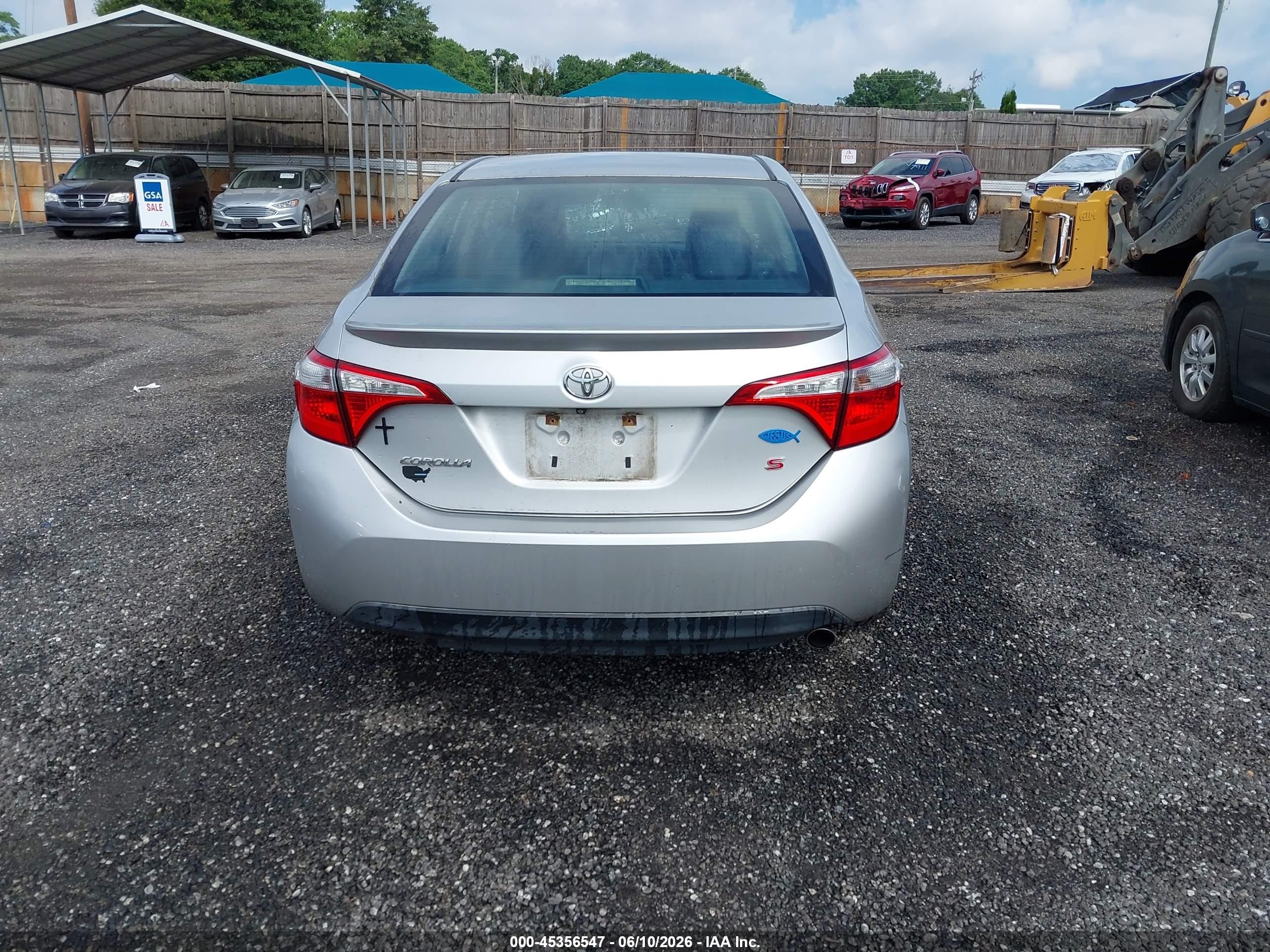 2014 Toyota Corolla S Premium Silver vin: 5YFBURHE9EP011982