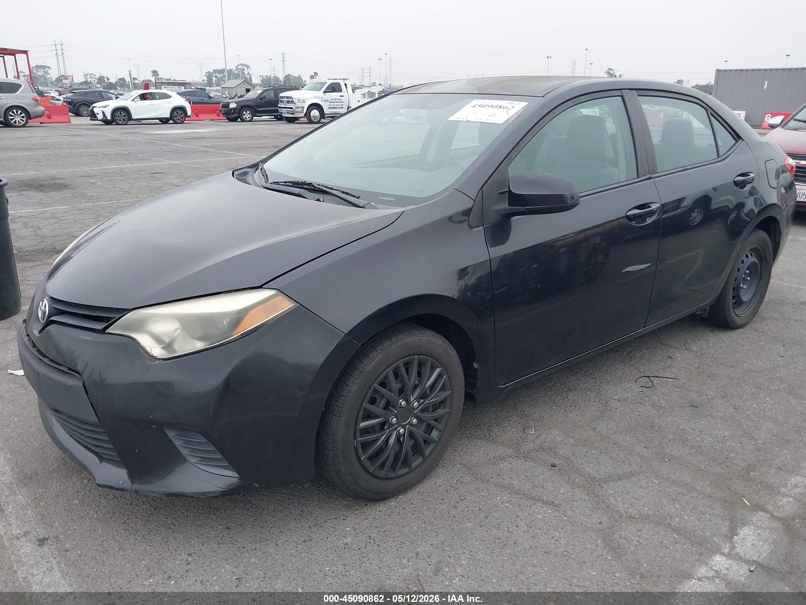 2014 Toyota Corolla Le Черный vin: 5YFBURHE9EP043489