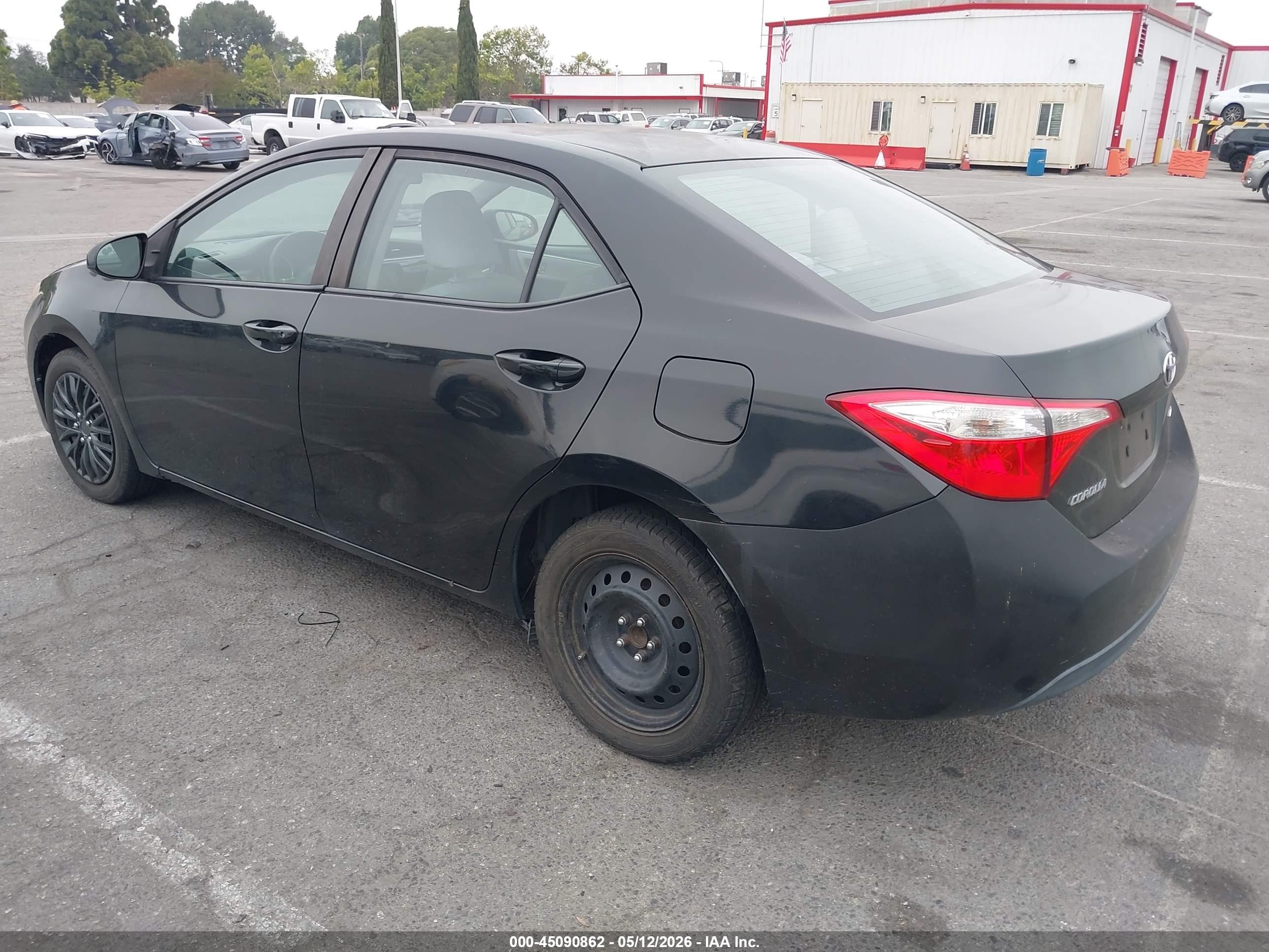 2014 Toyota Corolla Le Черный vin: 5YFBURHE9EP043489