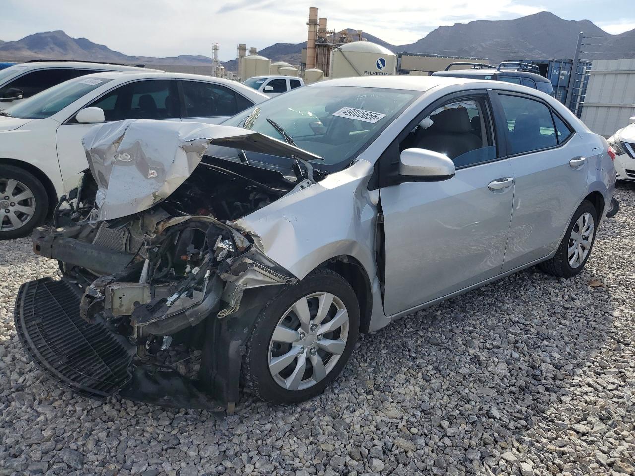 2014 Toyota Corolla Le Серебряный vin: 5YFBURHE9EP062107