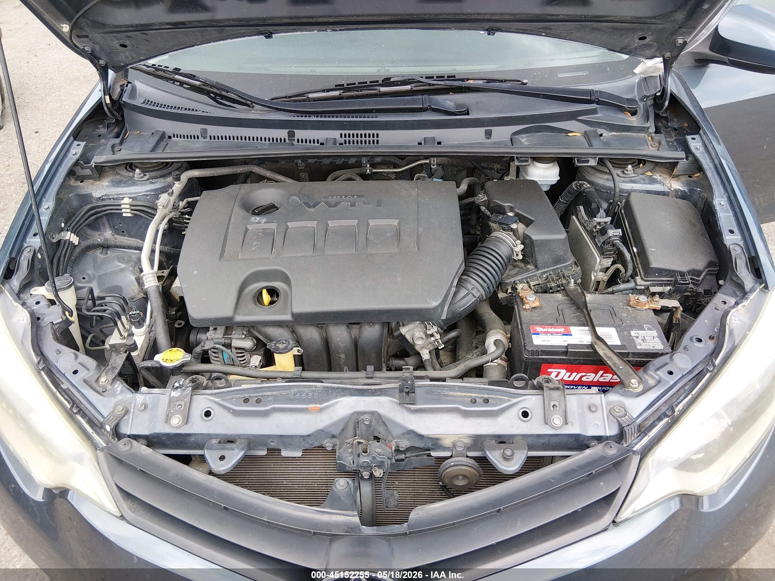 2014 Toyota Corolla Le Серый vin: 5YFBURHE9EP072202