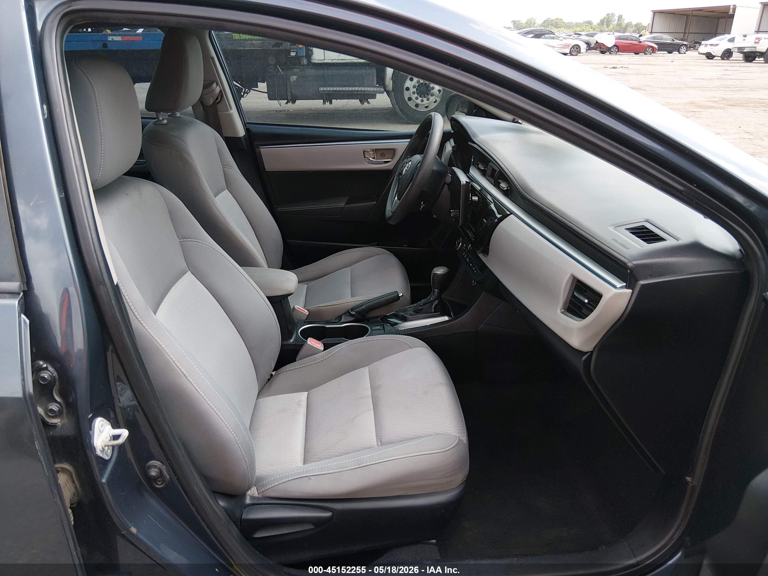2014 Toyota Corolla Le Серый vin: 5YFBURHE9EP072202