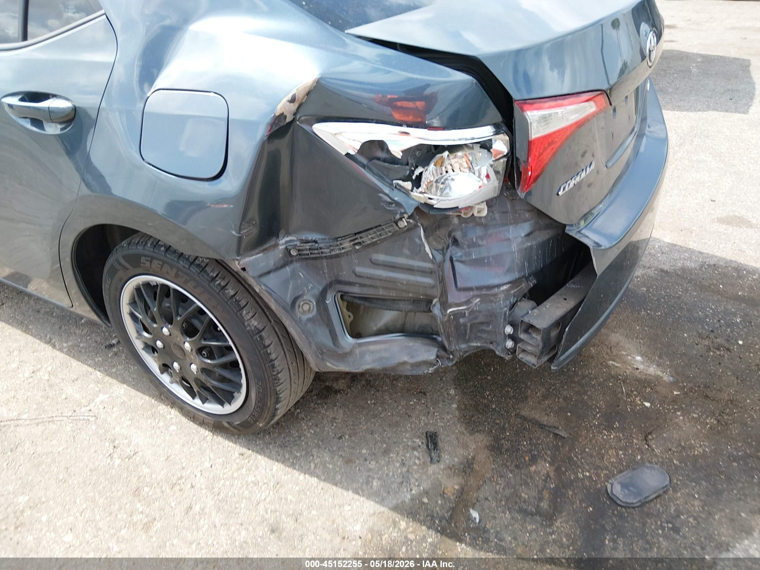 2014 Toyota Corolla Le Серый vin: 5YFBURHE9EP072202