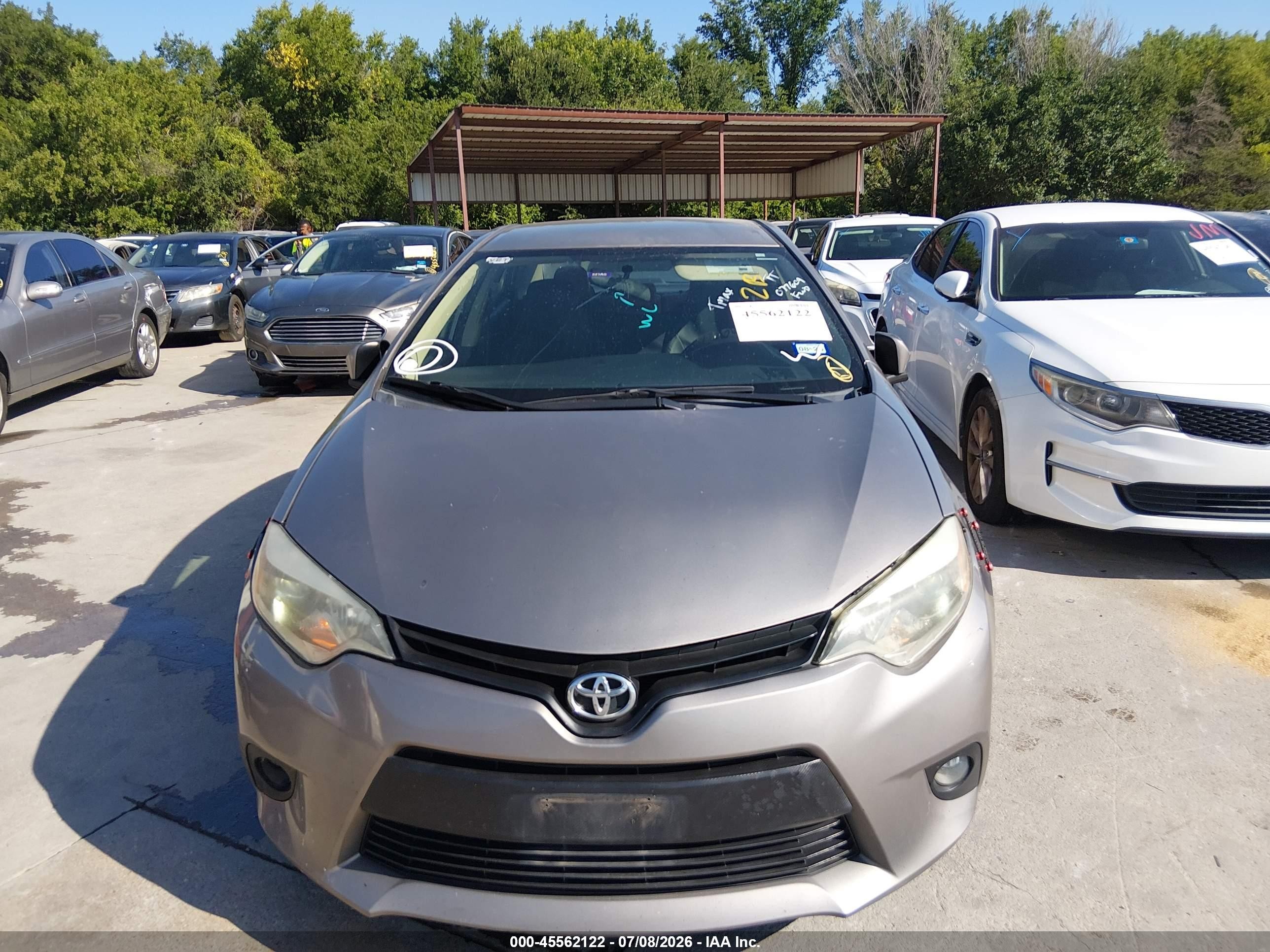 2014 Toyota Corolla Le Plus Gray vin: 5YFBURHE9EP077609