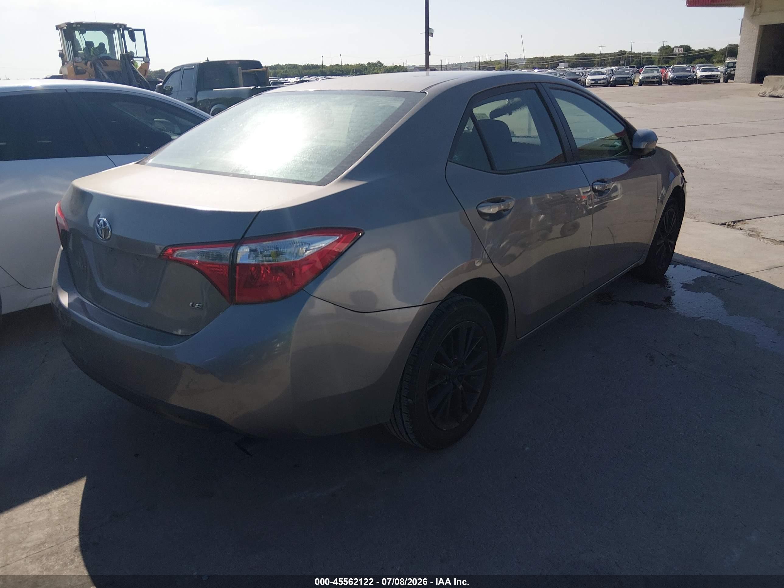 2014 Toyota Corolla Le Plus Gray vin: 5YFBURHE9EP077609