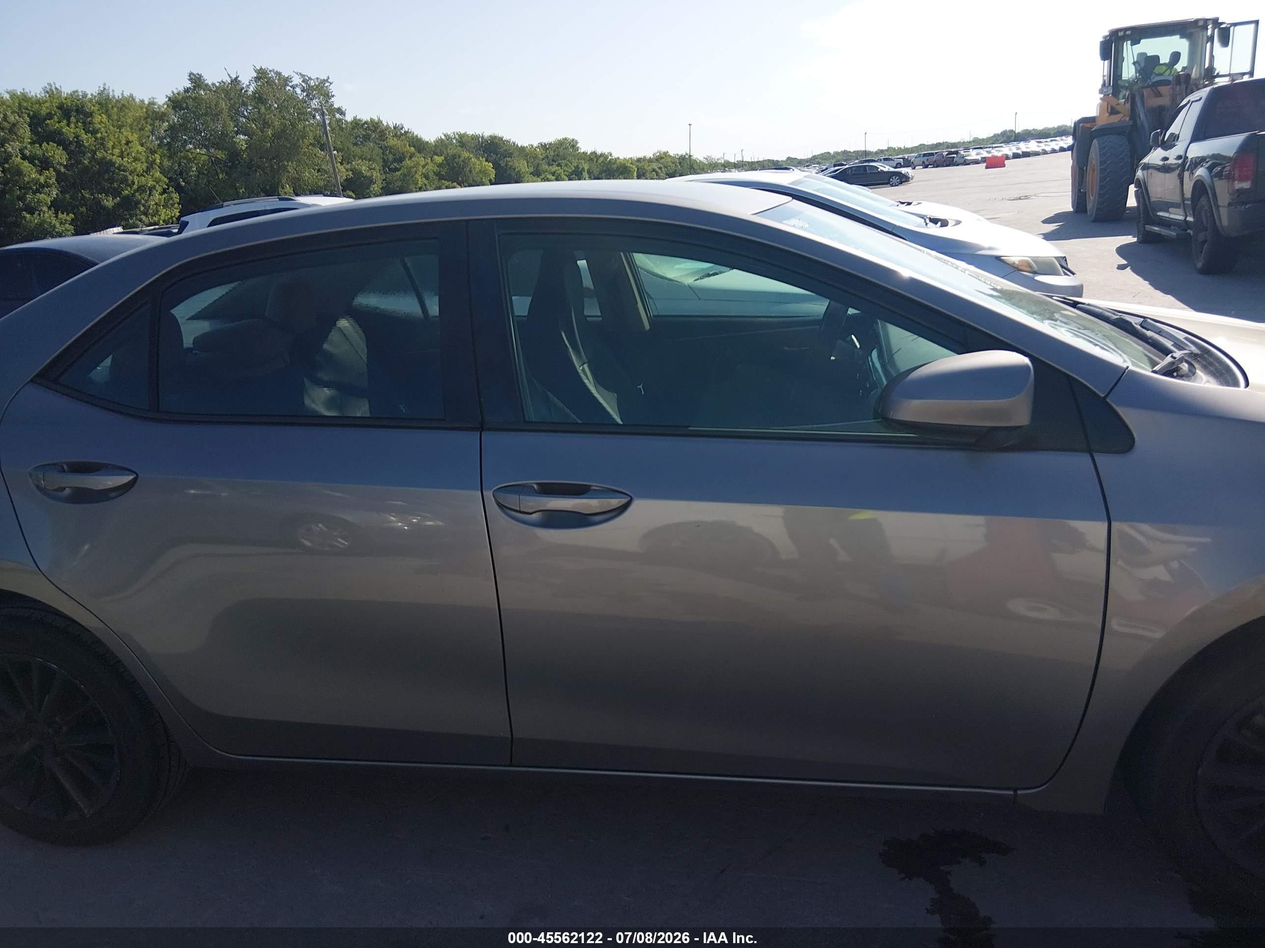2014 Toyota Corolla Le Plus Gray vin: 5YFBURHE9EP077609