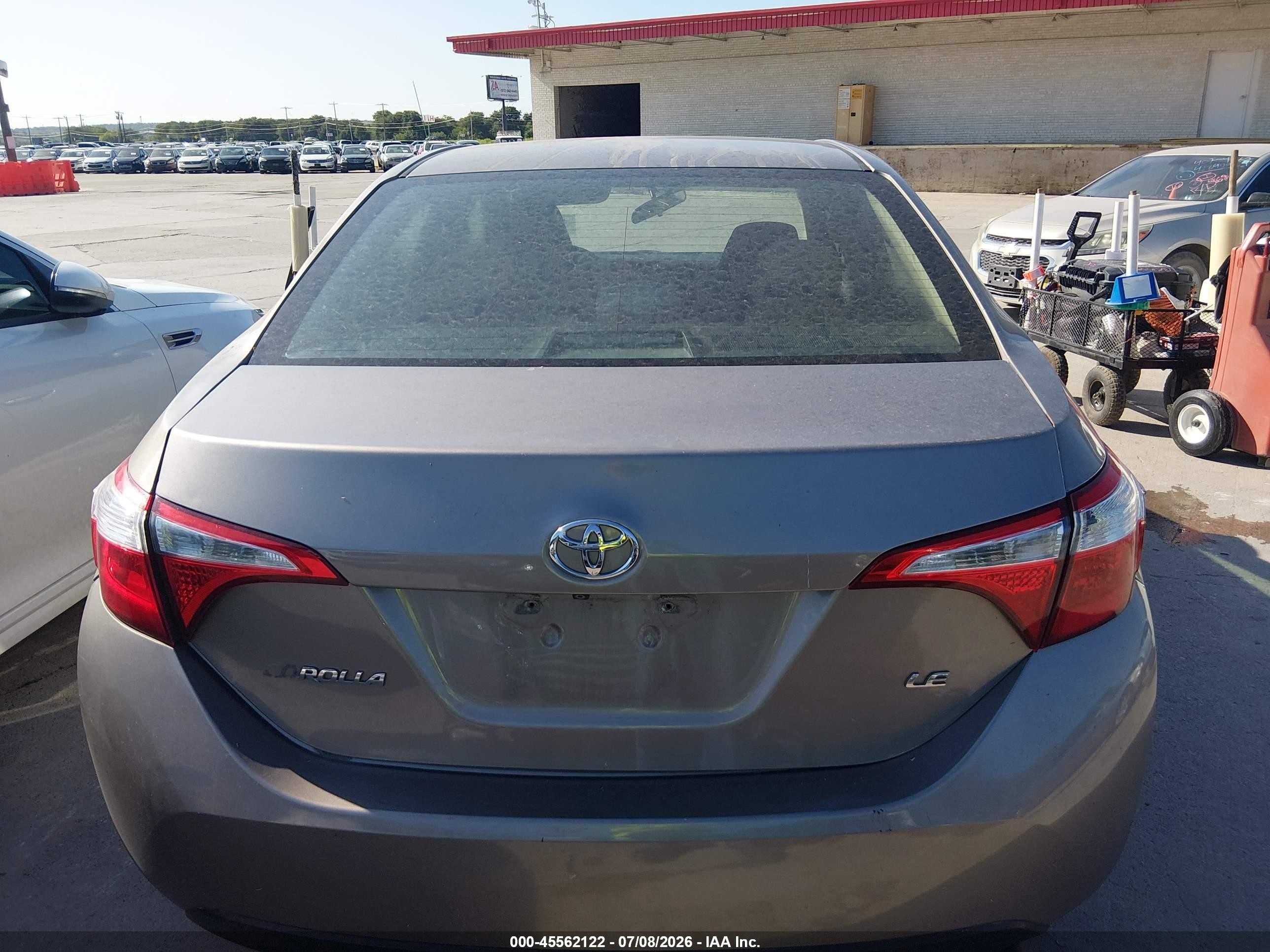 2014 Toyota Corolla Le Plus Gray vin: 5YFBURHE9EP077609
