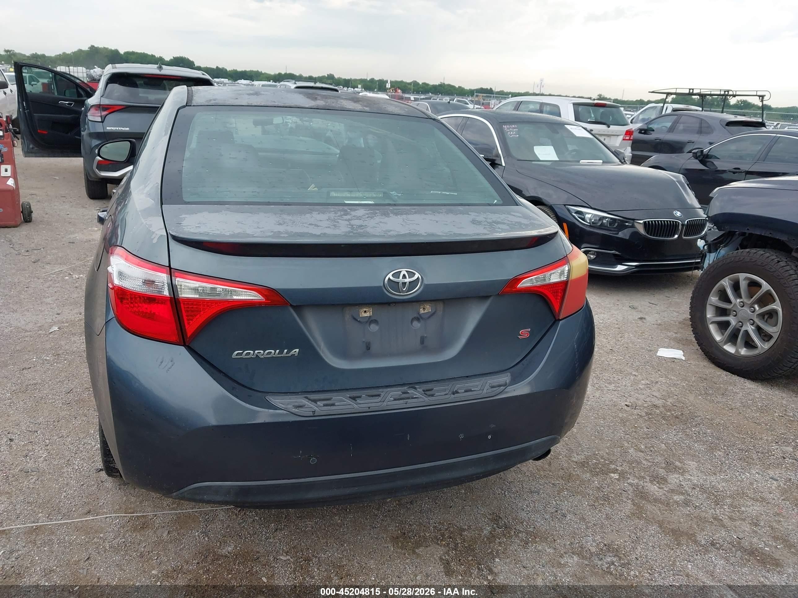 2014 Toyota Corolla S Plus Green vin: 5YFBURHE9EP097374
