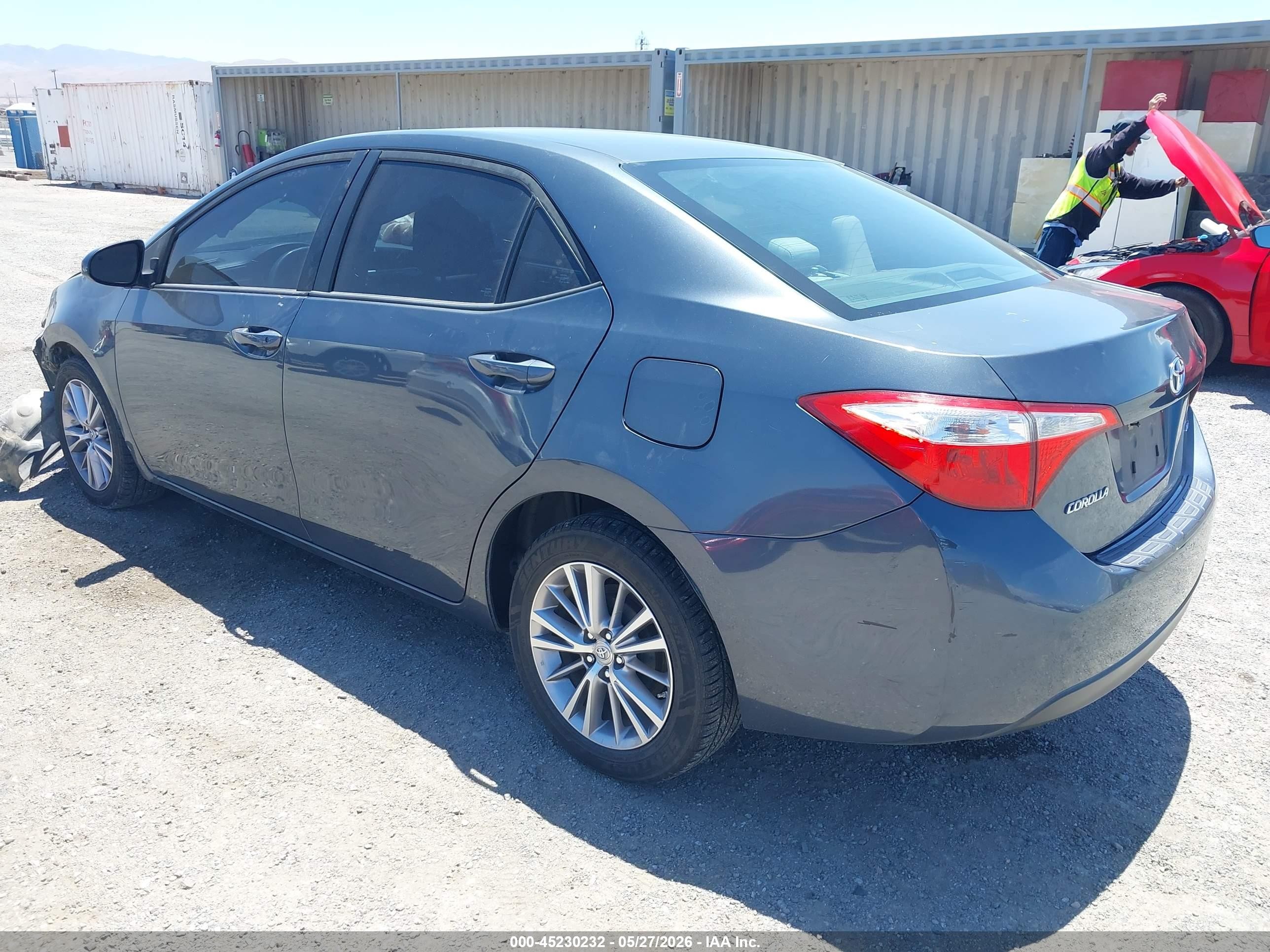 2014 Toyota Corolla Le Plus Gray vin: 5YFBURHE9EP100855