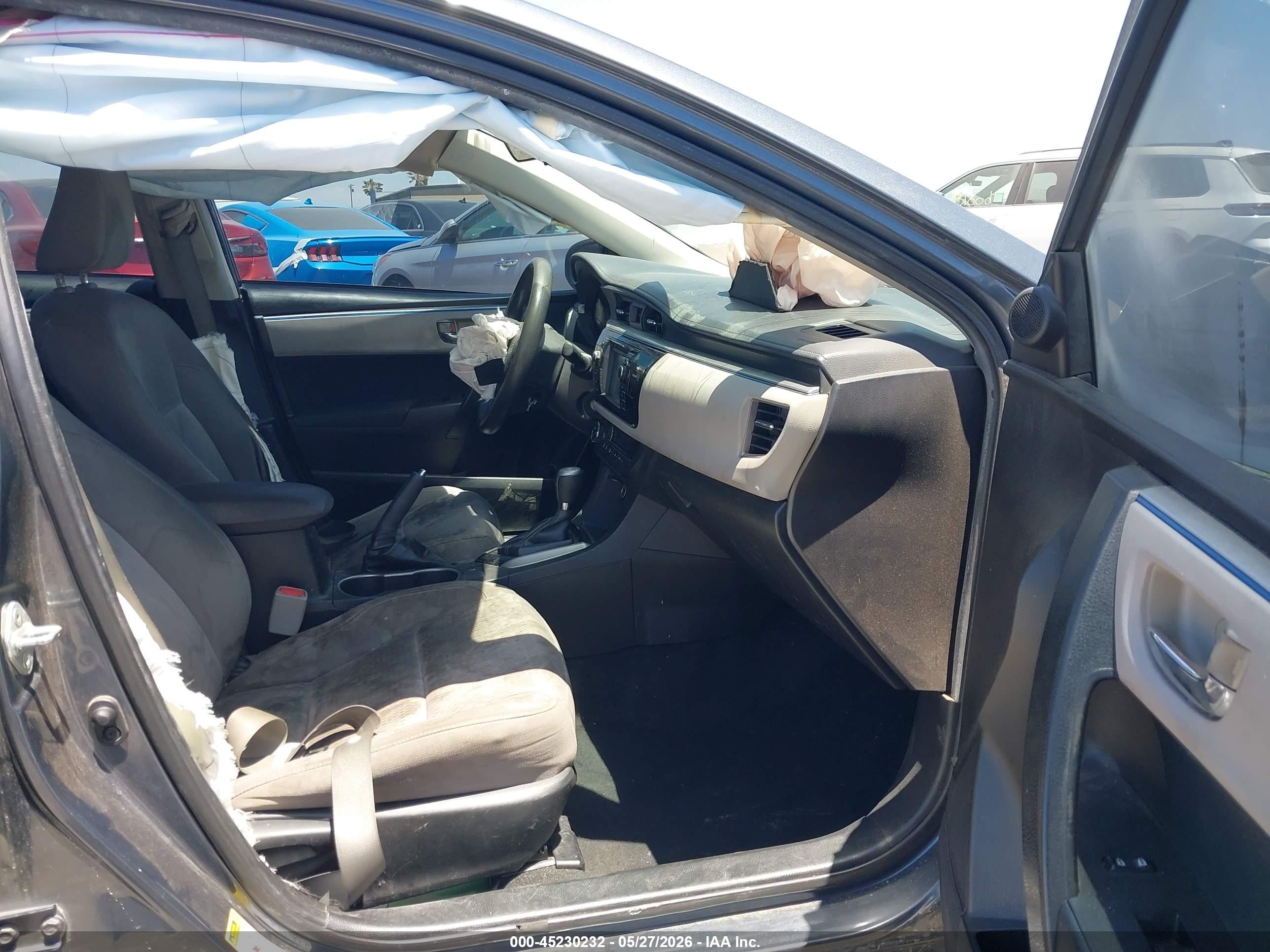 2014 Toyota Corolla Le Plus Gray vin: 5YFBURHE9EP100855