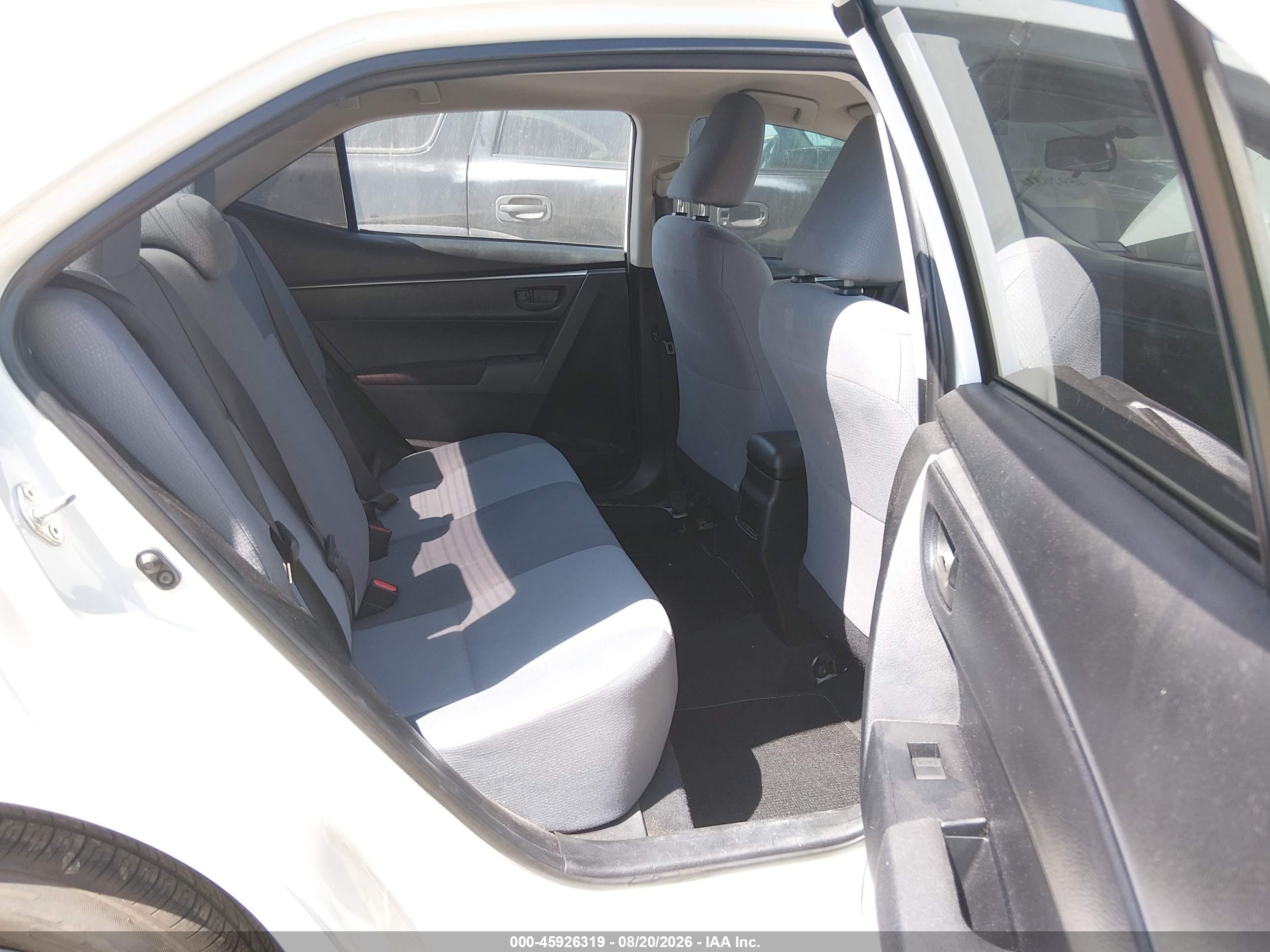 2014 Toyota Corolla L Белый vin: 5YFBURHE9EP104291
