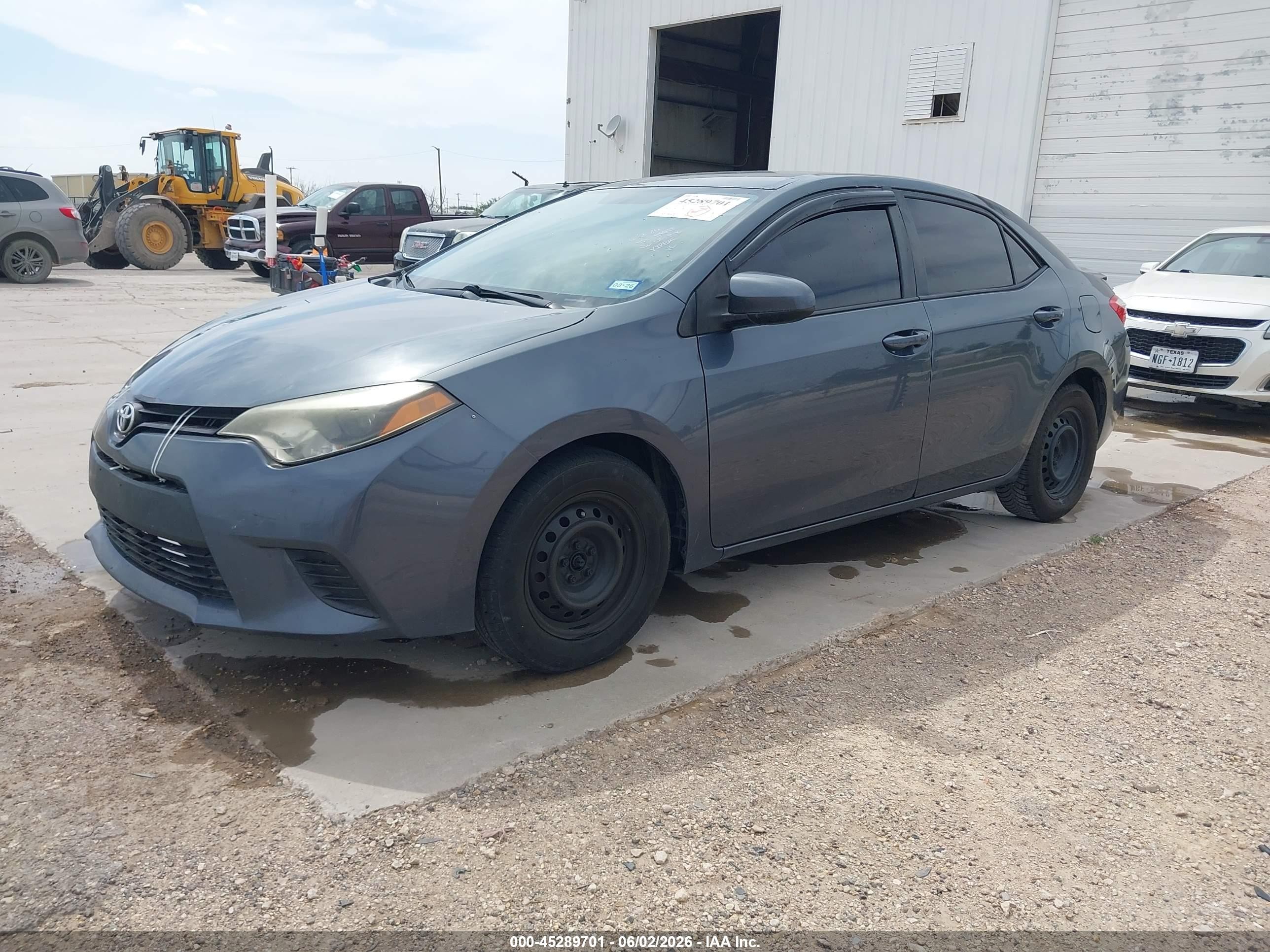 2014 Toyota Corolla L Black vin: 5YFBURHE9EP119888