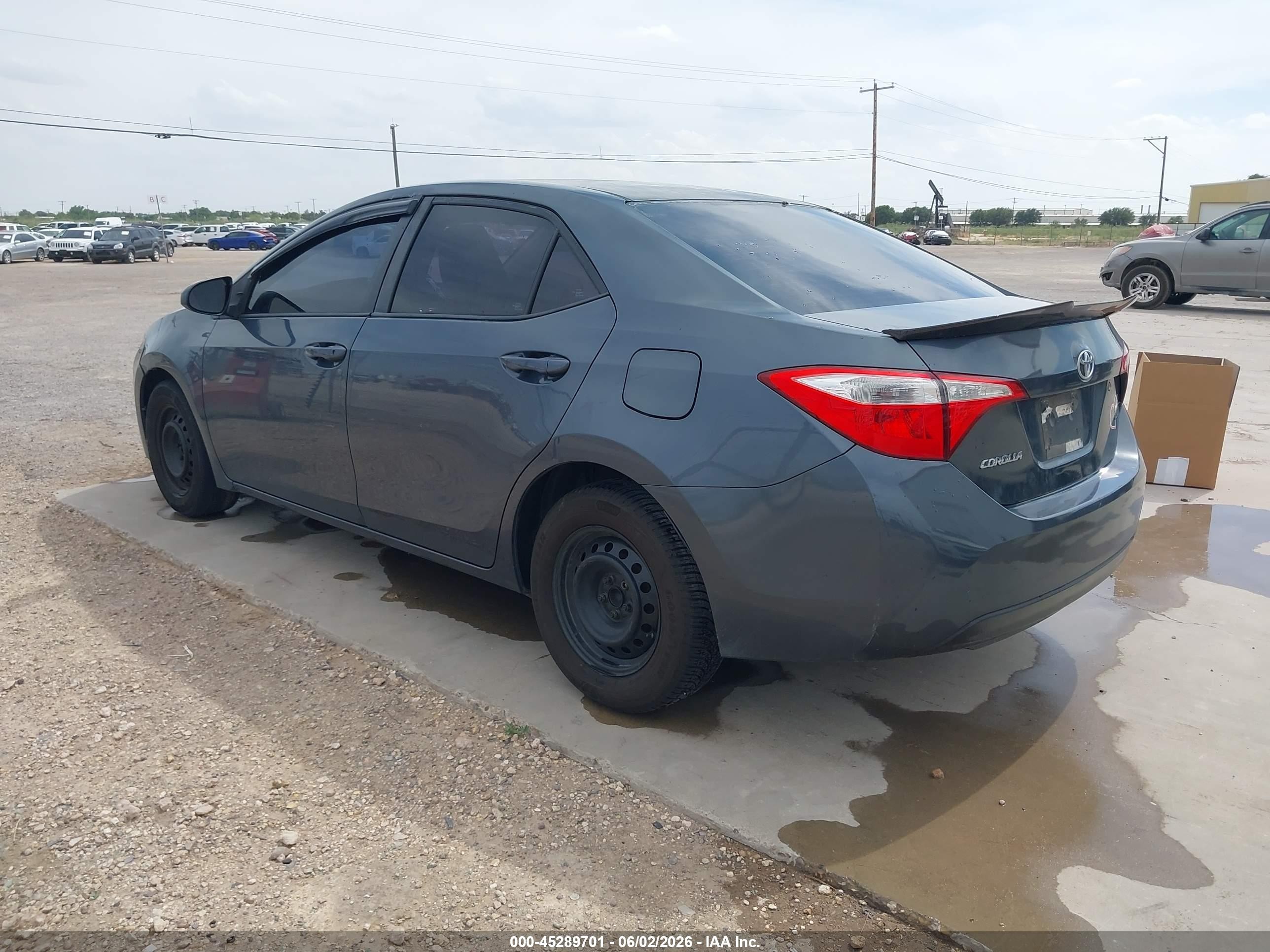 2014 Toyota Corolla L Black vin: 5YFBURHE9EP119888