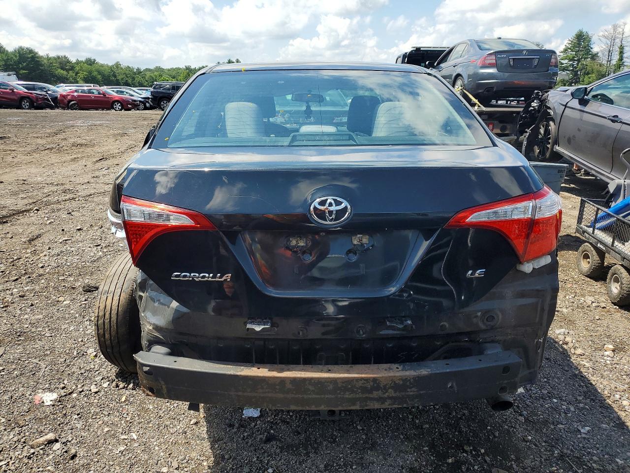 2014 Toyota Corolla Le Черный vin: 5YFBURHE9EP126680