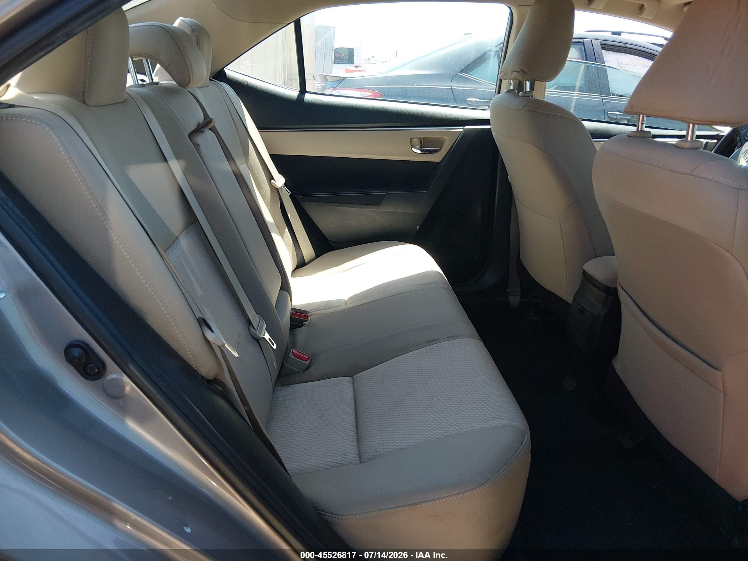 2015 Toyota Corolla Le Pewter vin: 5YFBURHE9FP204036