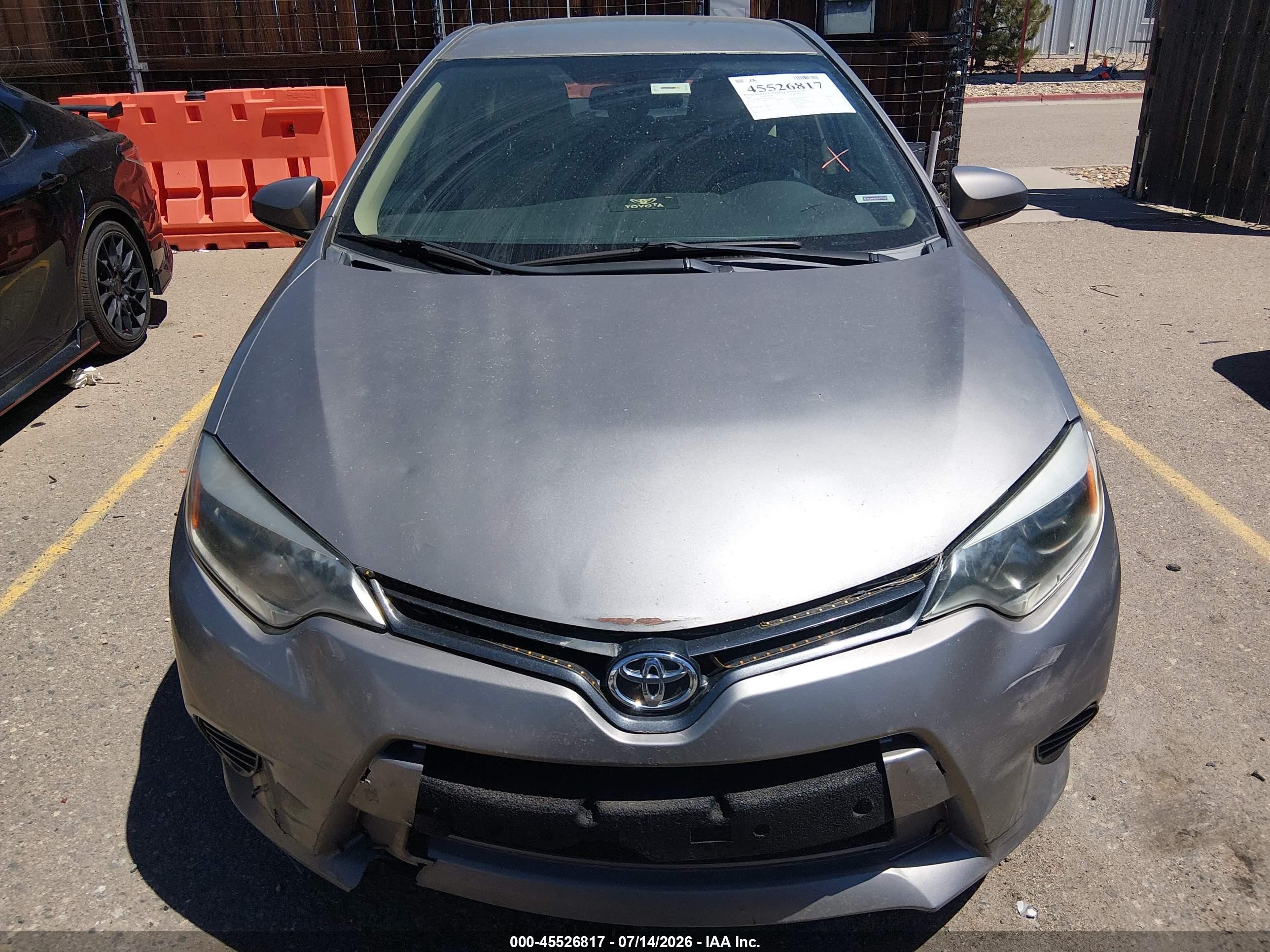 2015 Toyota Corolla Le Pewter vin: 5YFBURHE9FP204036