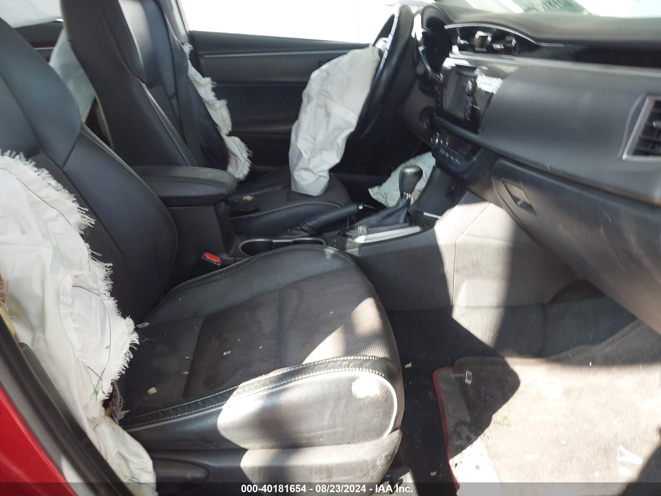 2015 Toyota Corolla S Plus Red vin: 5YFBURHE9FP205963