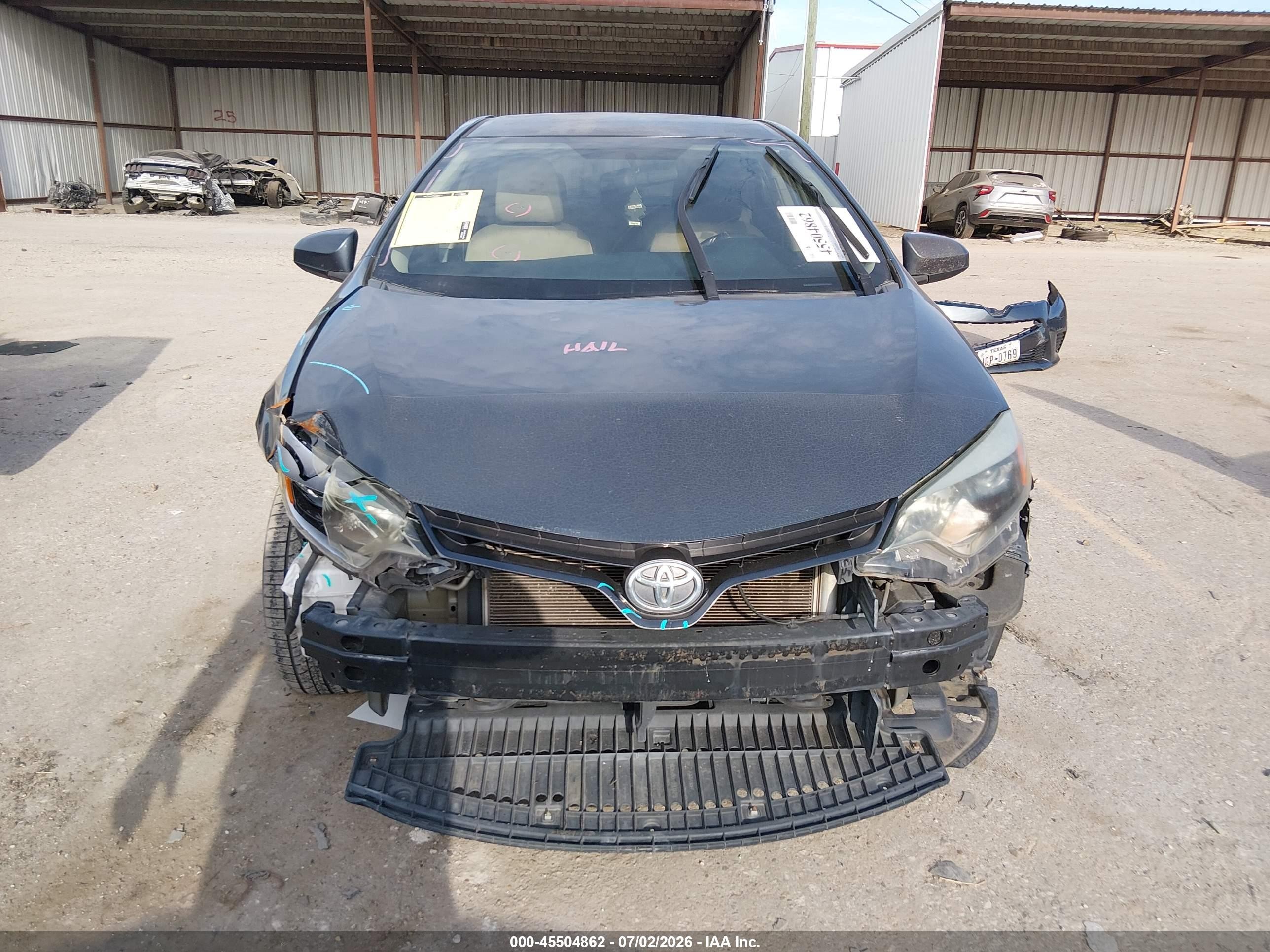 2015 Toyota Corolla Le Gray vin: 5YFBURHE9FP215313