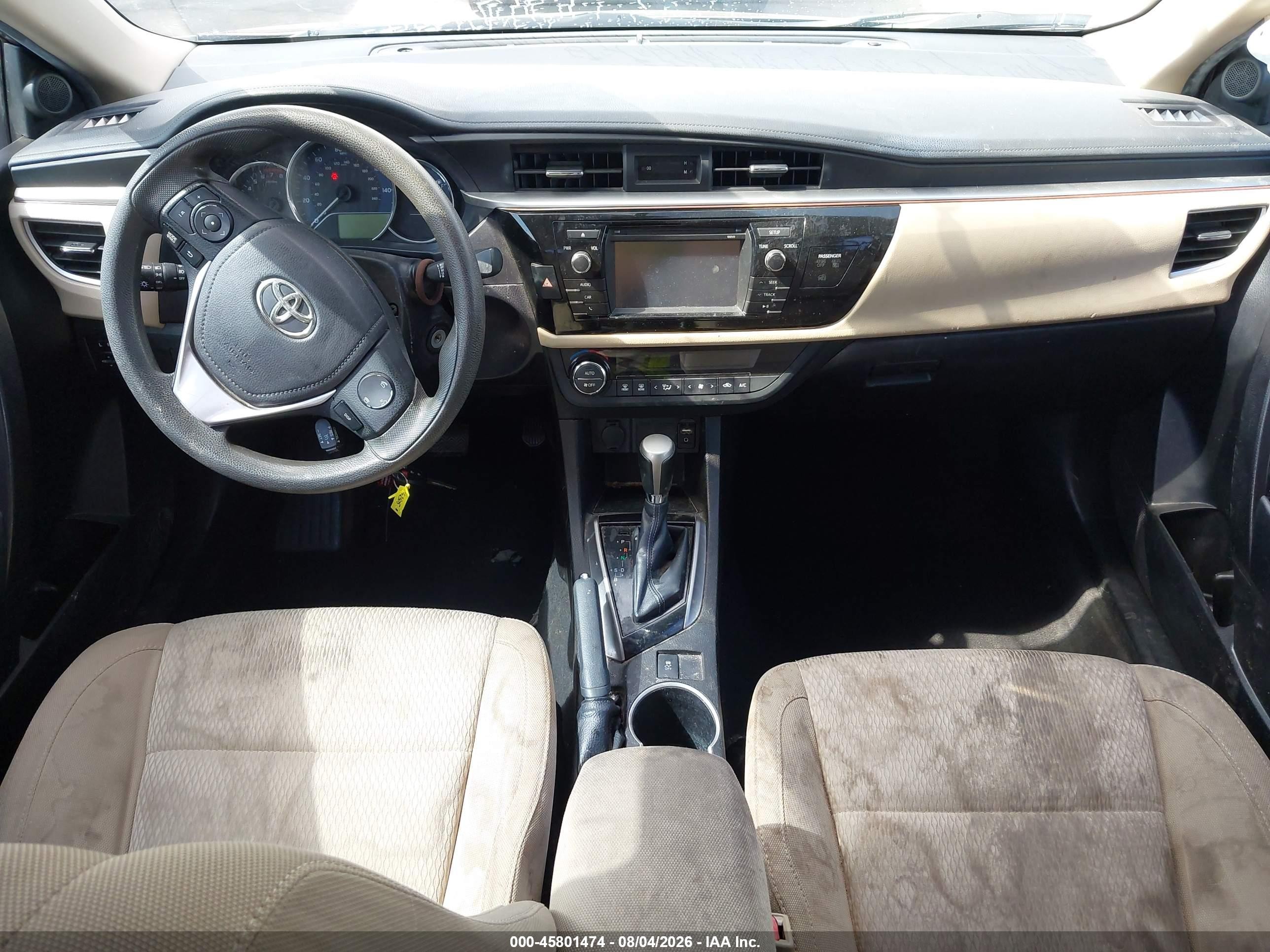 2015 Toyota Corolla Le Plus Gray vin: 5YFBURHE9FP237540