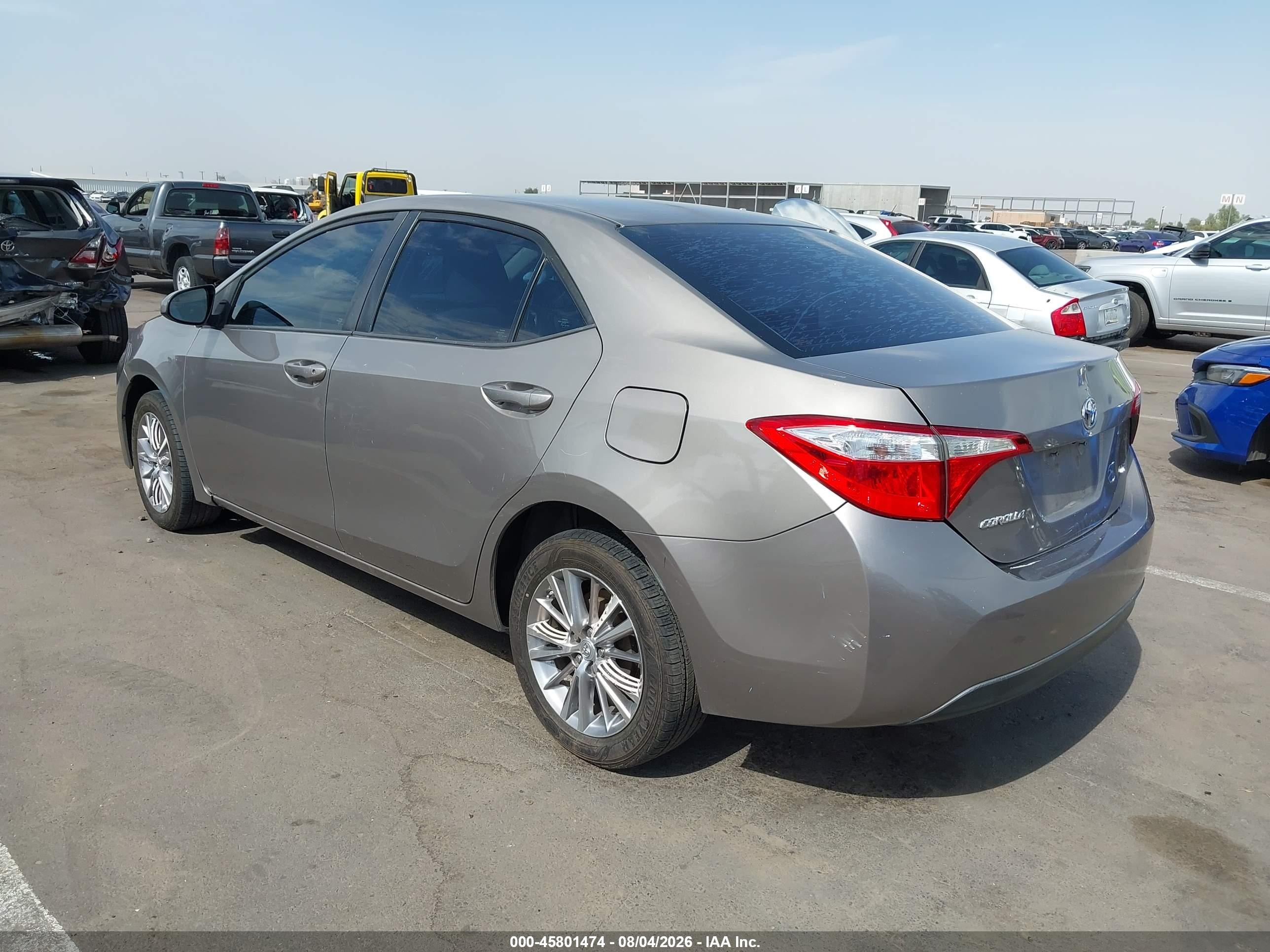 2015 Toyota Corolla Le Plus Gray vin: 5YFBURHE9FP237540
