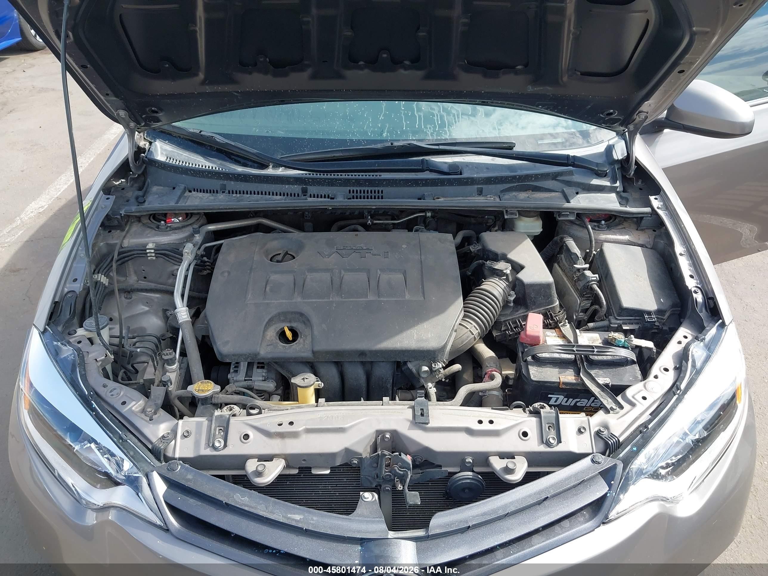 2015 Toyota Corolla Le Plus Gray vin: 5YFBURHE9FP237540
