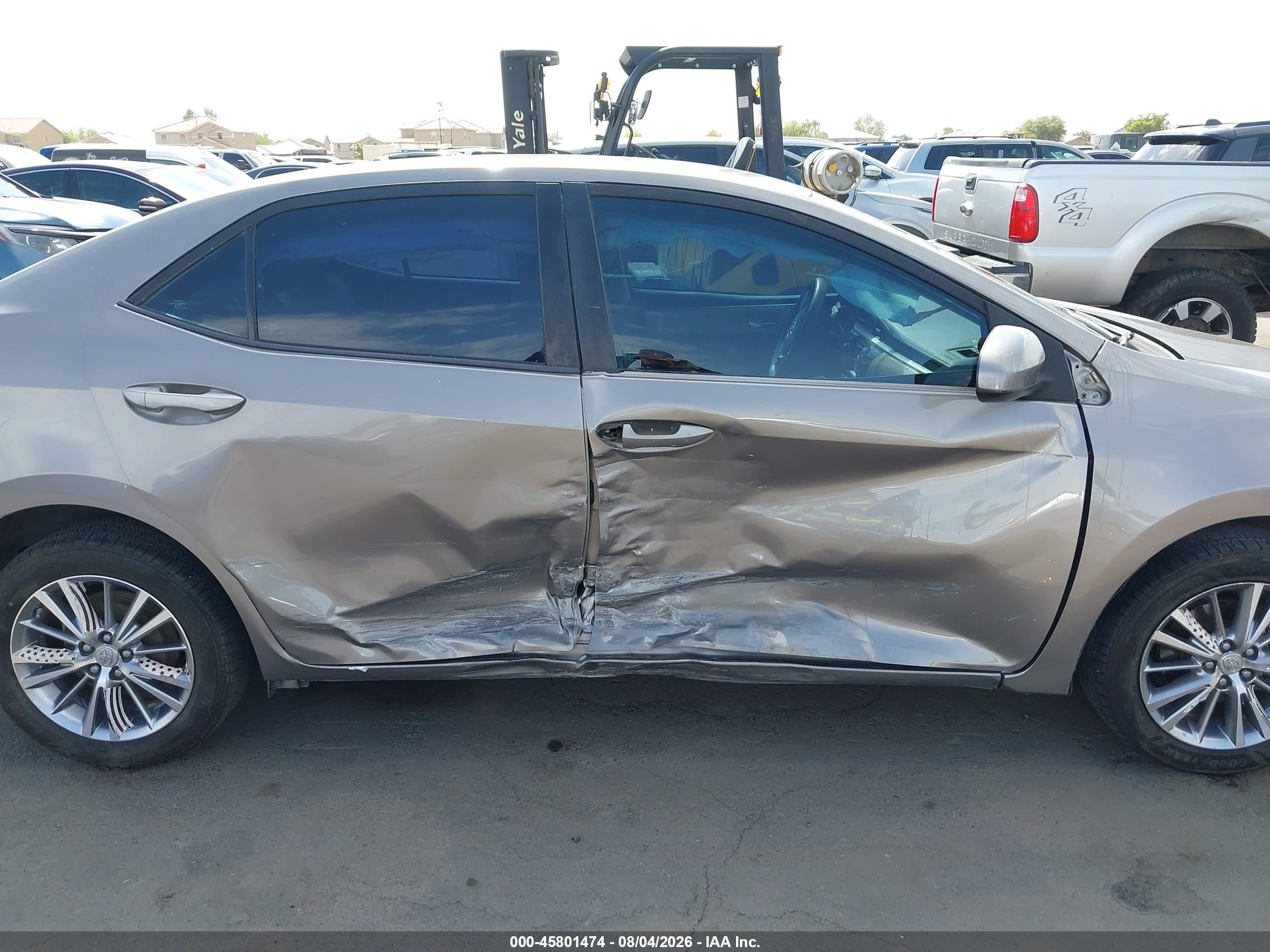 2015 Toyota Corolla Le Plus Gray vin: 5YFBURHE9FP237540