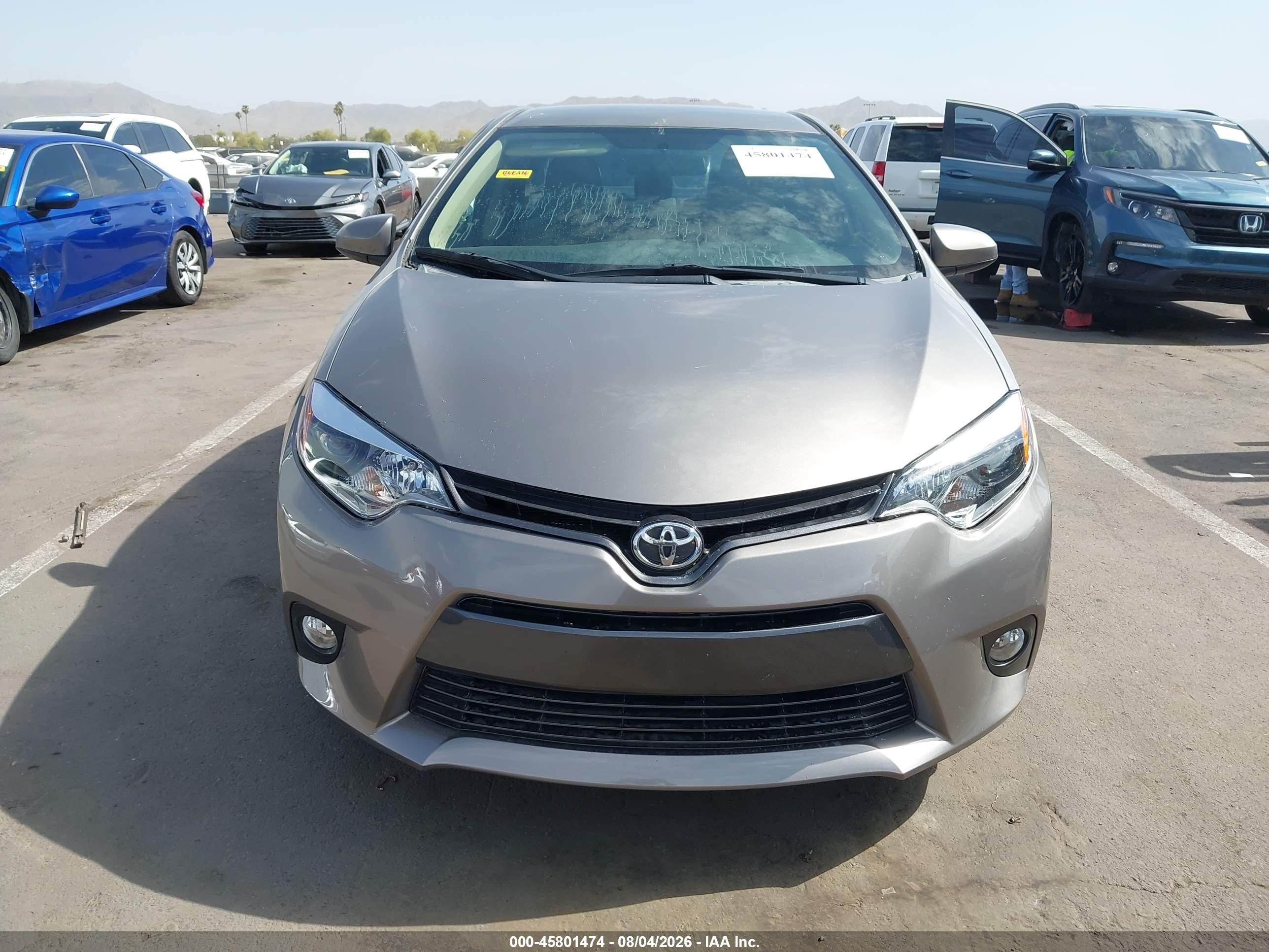 2015 Toyota Corolla Le Plus Gray vin: 5YFBURHE9FP237540