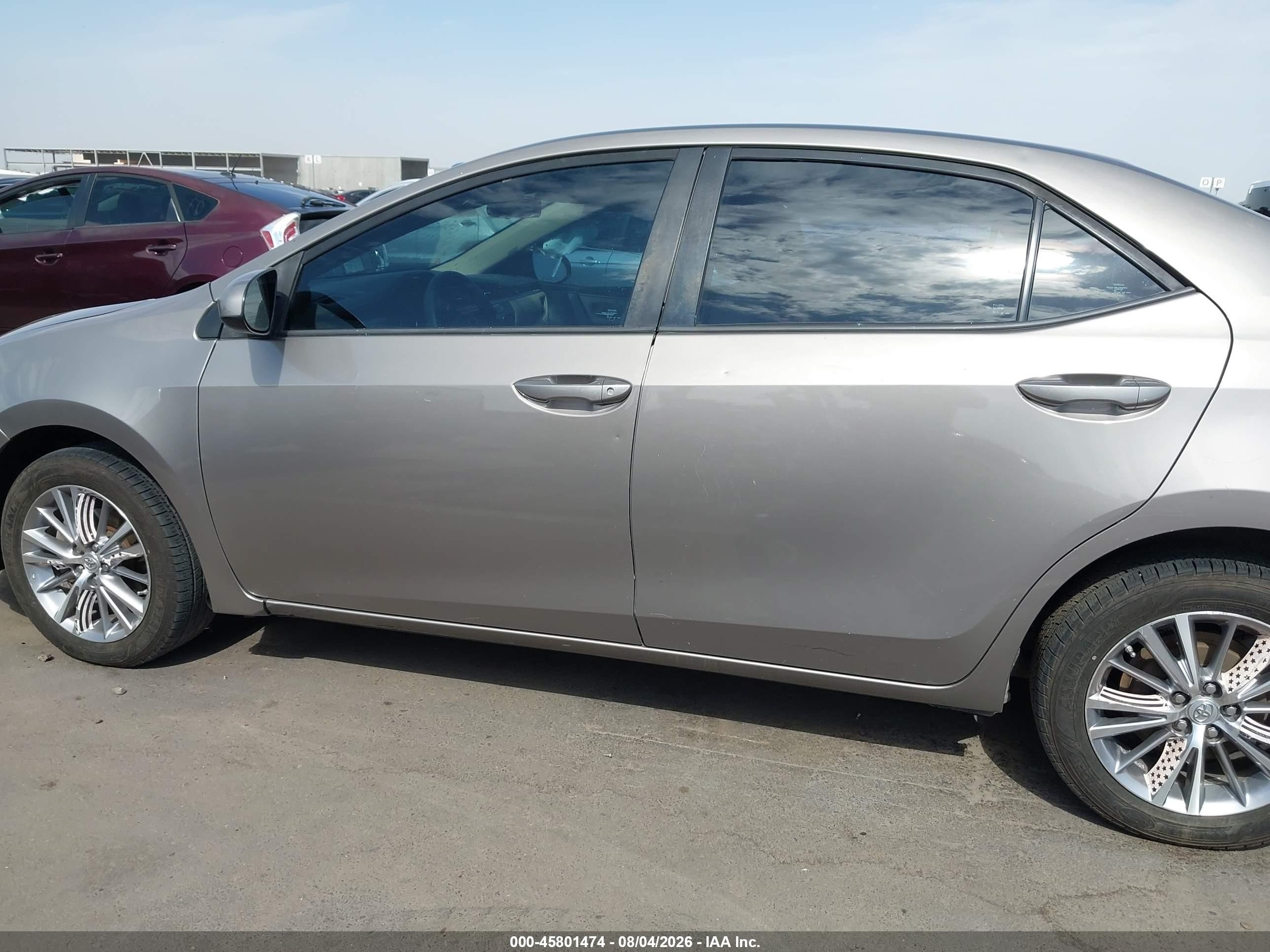2015 Toyota Corolla Le Plus Gray vin: 5YFBURHE9FP237540