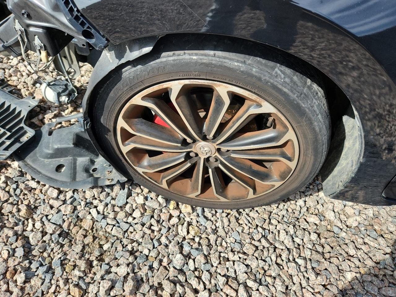 2015 Toyota Corolla S Plus Black vin: 5YFBURHE9FP266326 Damage: Left Front Wheel, Curb Rash, > 12 Inches