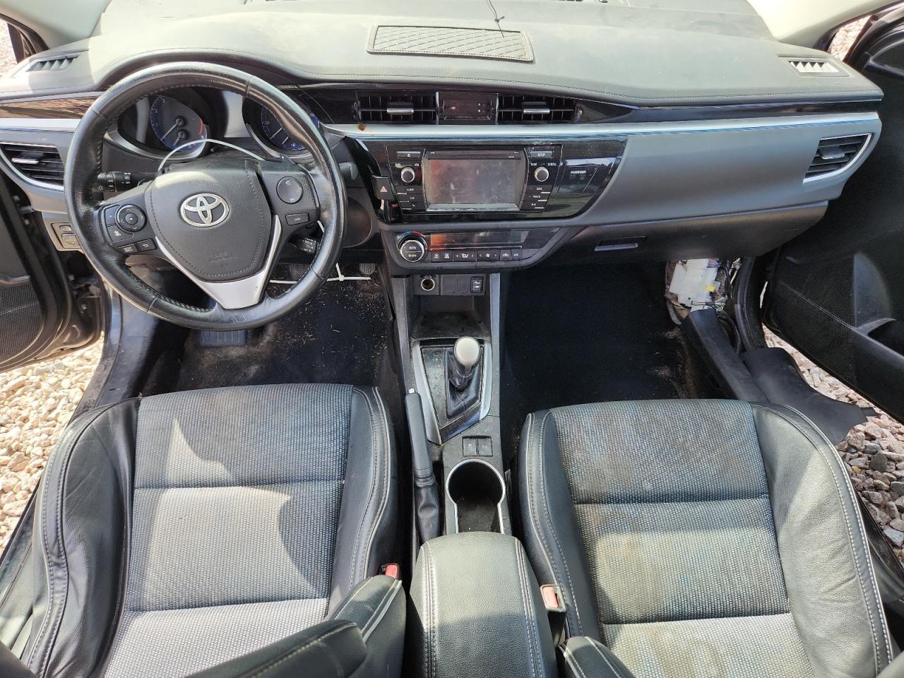 2015 Toyota Corolla S Plus Black vin: 5YFBURHE9FP266326