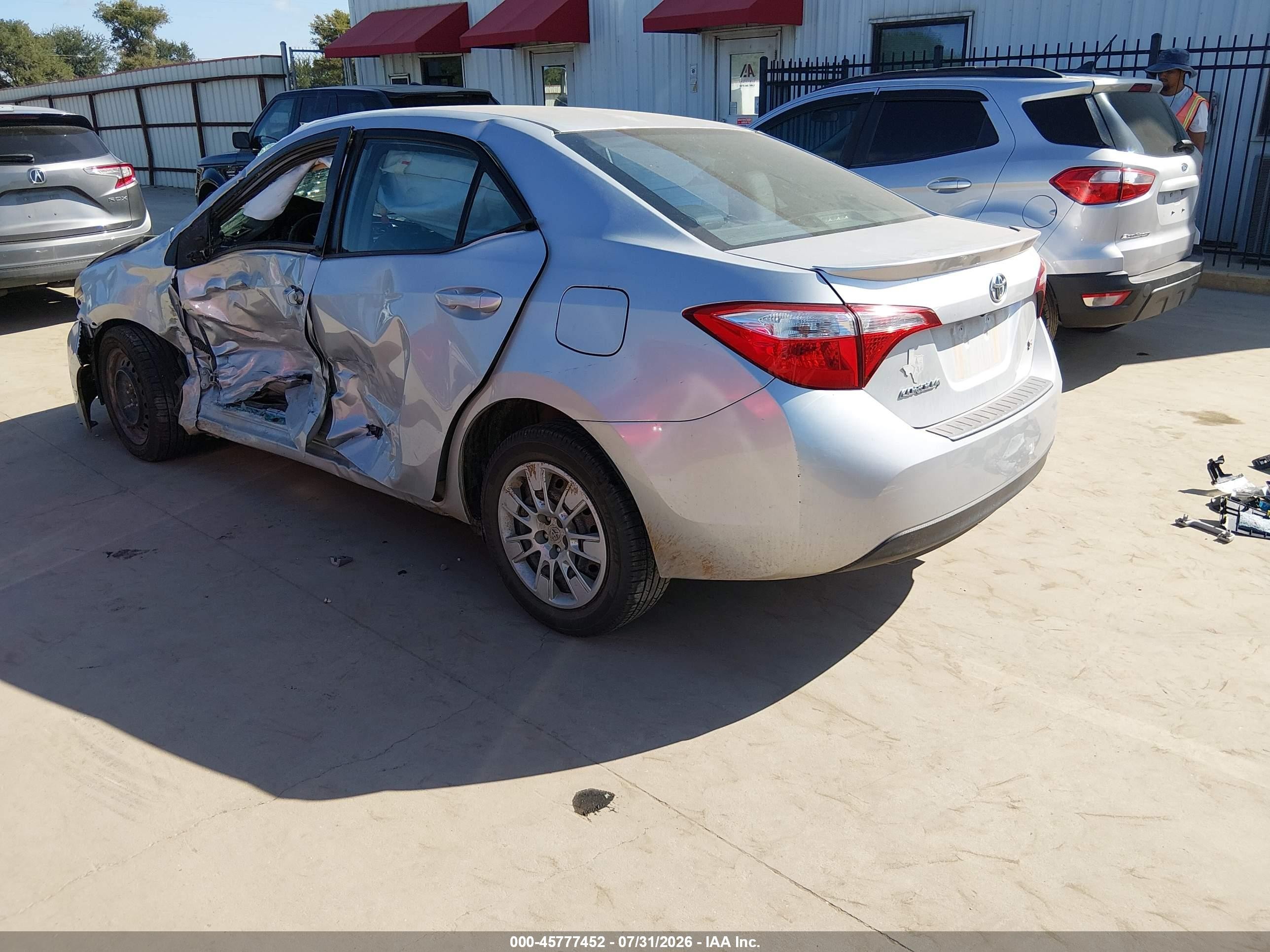 2015 Toyota Corolla S Silver vin: 5YFBURHE9FP286284