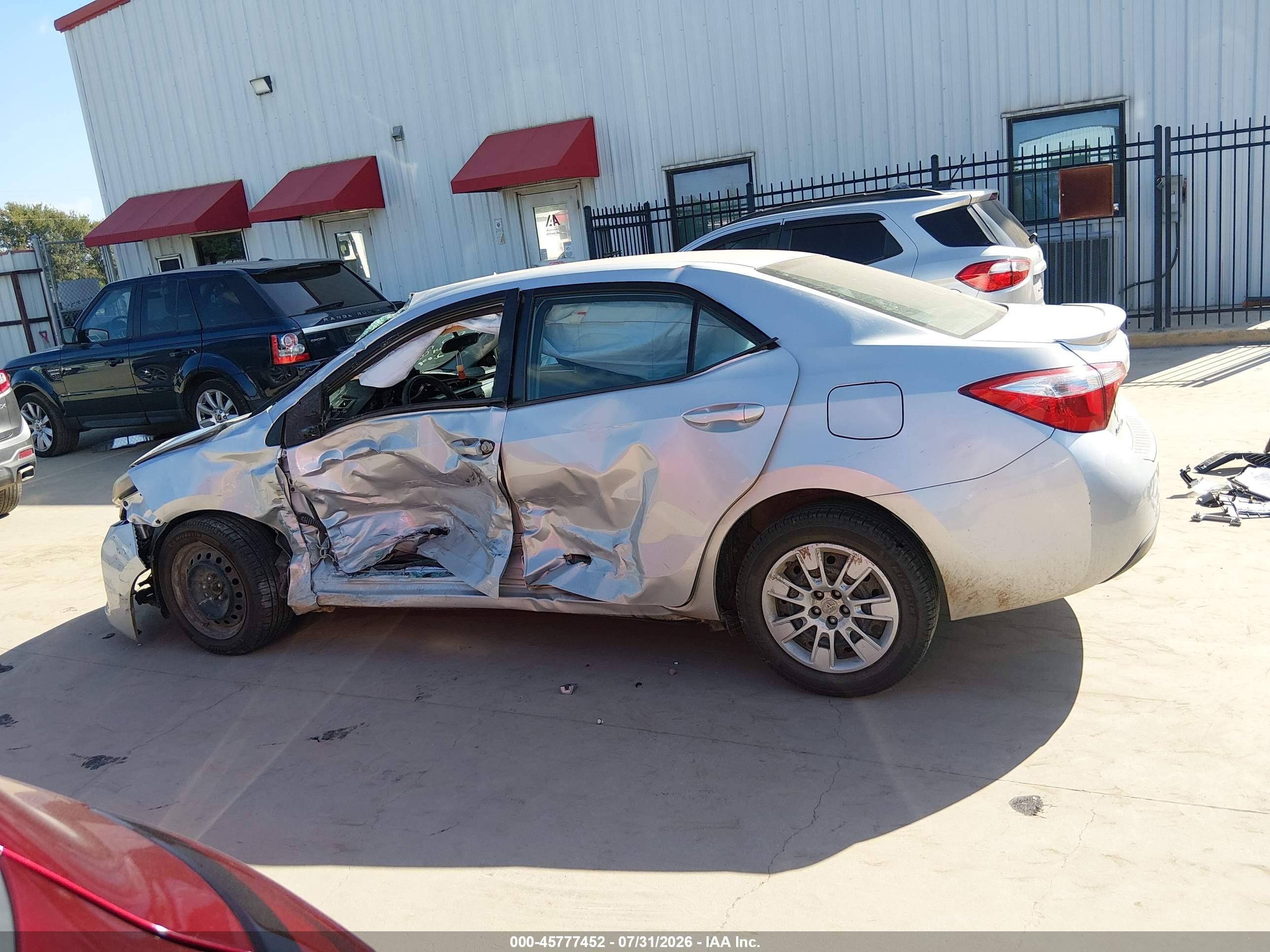 2015 Toyota Corolla S Silver vin: 5YFBURHE9FP286284