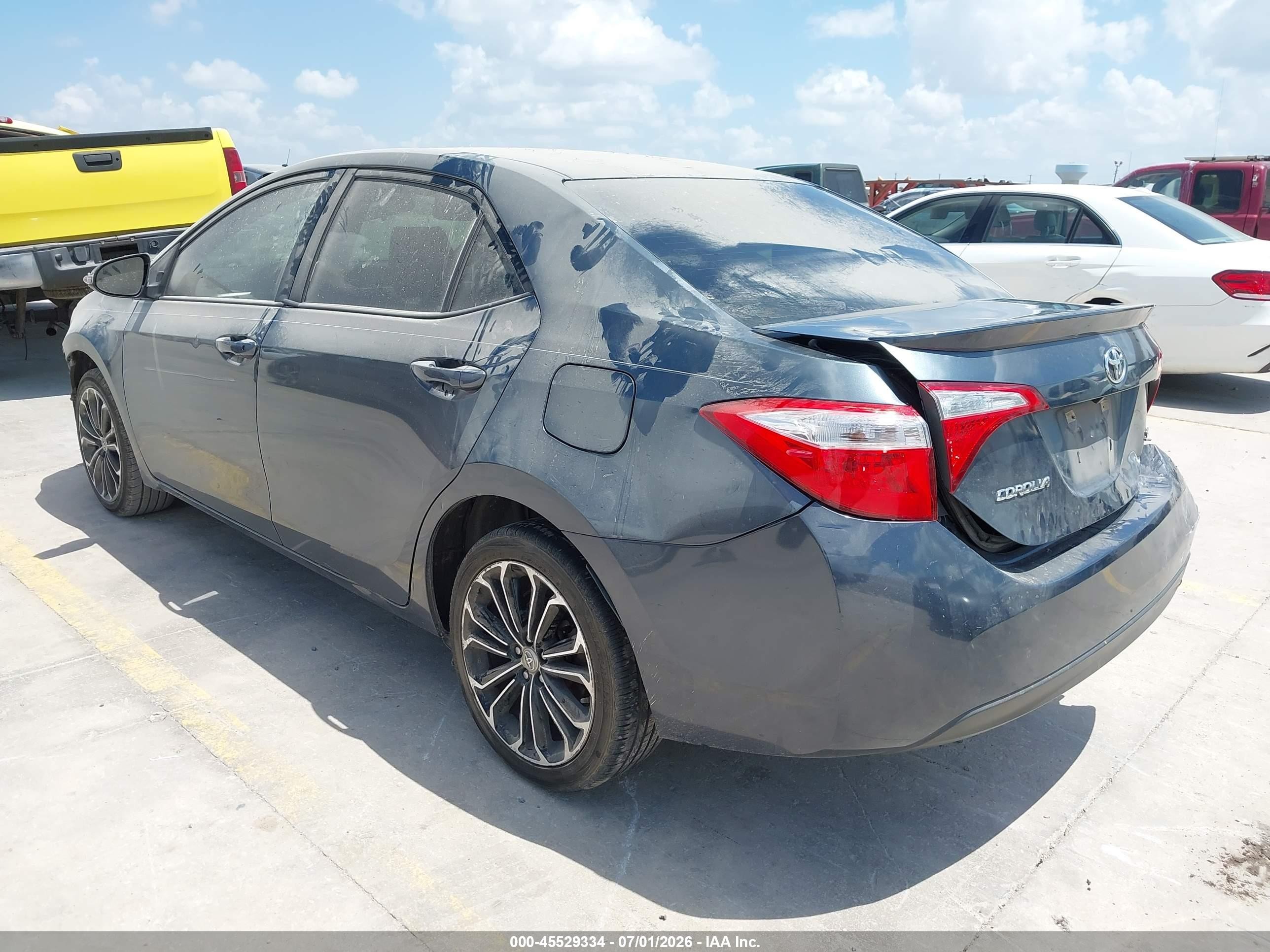 2015 Toyota Corolla S Plus Серый vin: 5YFBURHE9FP309062