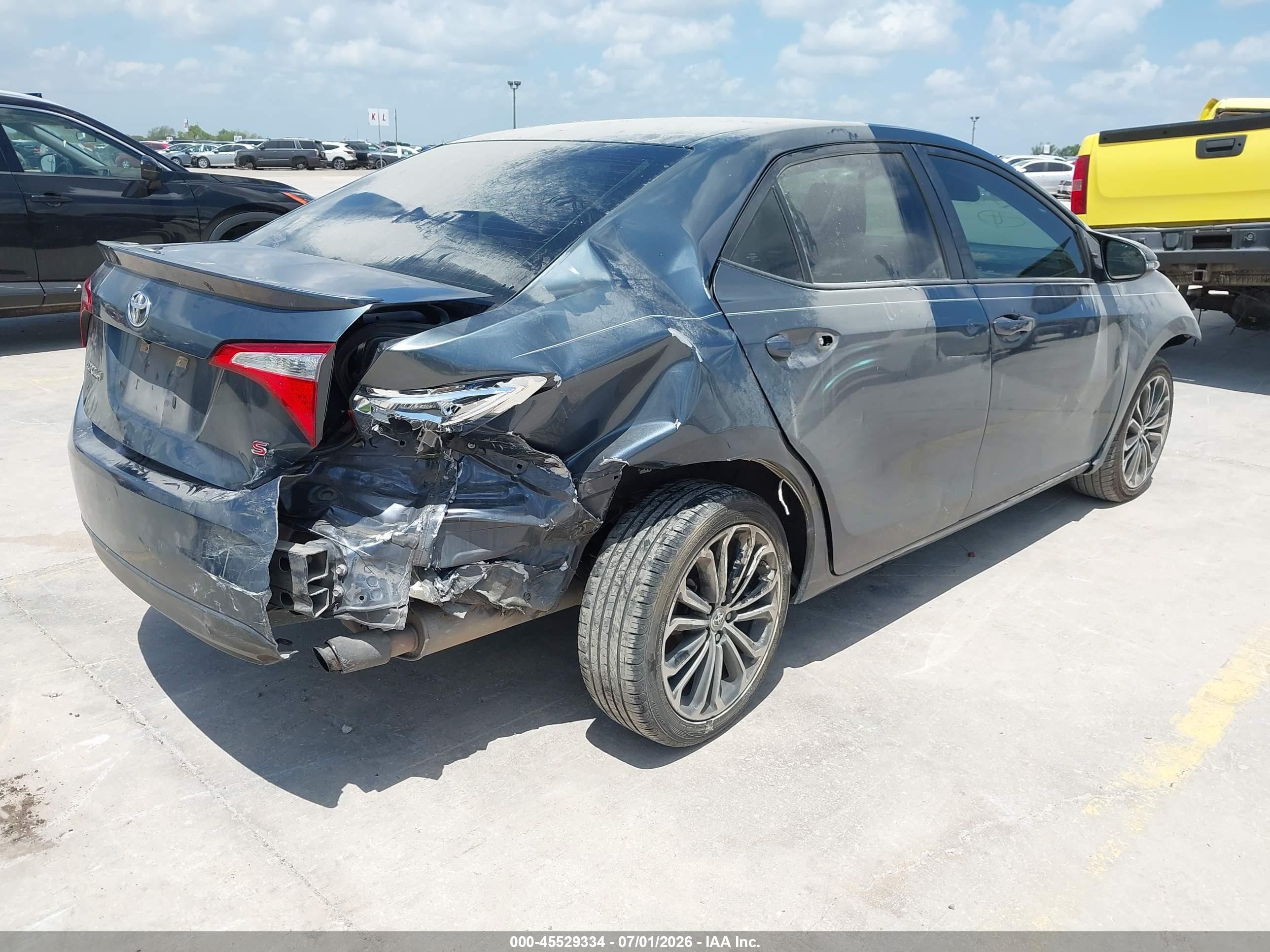 2015 Toyota Corolla S Plus Серый vin: 5YFBURHE9FP309062