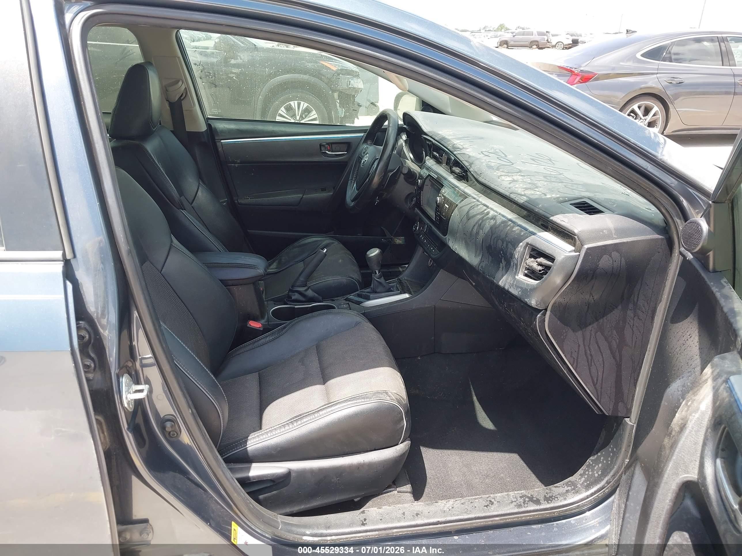 2015 Toyota Corolla S Plus Серый vin: 5YFBURHE9FP309062