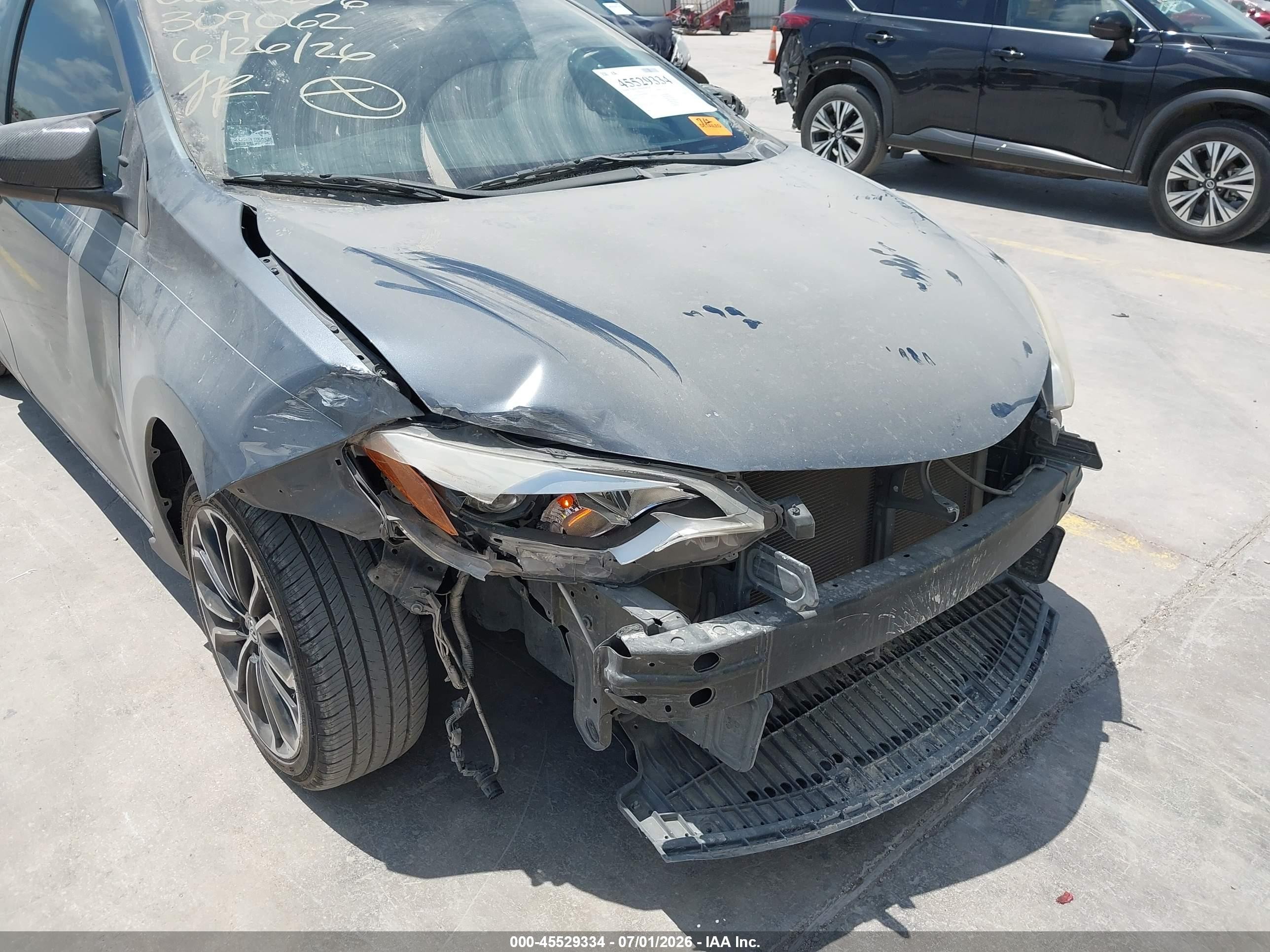 2015 Toyota Corolla S Plus Серый vin: 5YFBURHE9FP309062