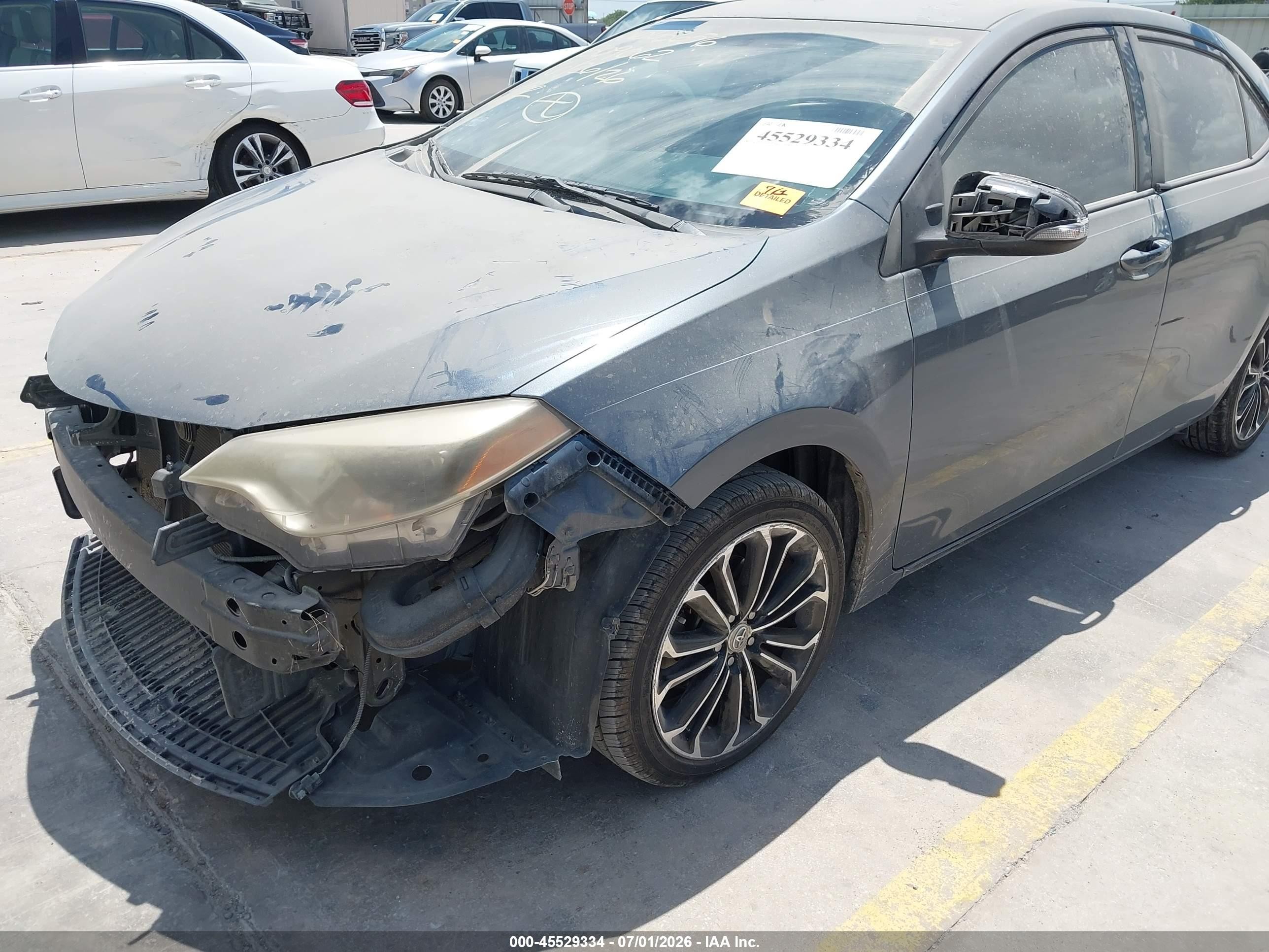 2015 Toyota Corolla S Plus Серый vin: 5YFBURHE9FP309062