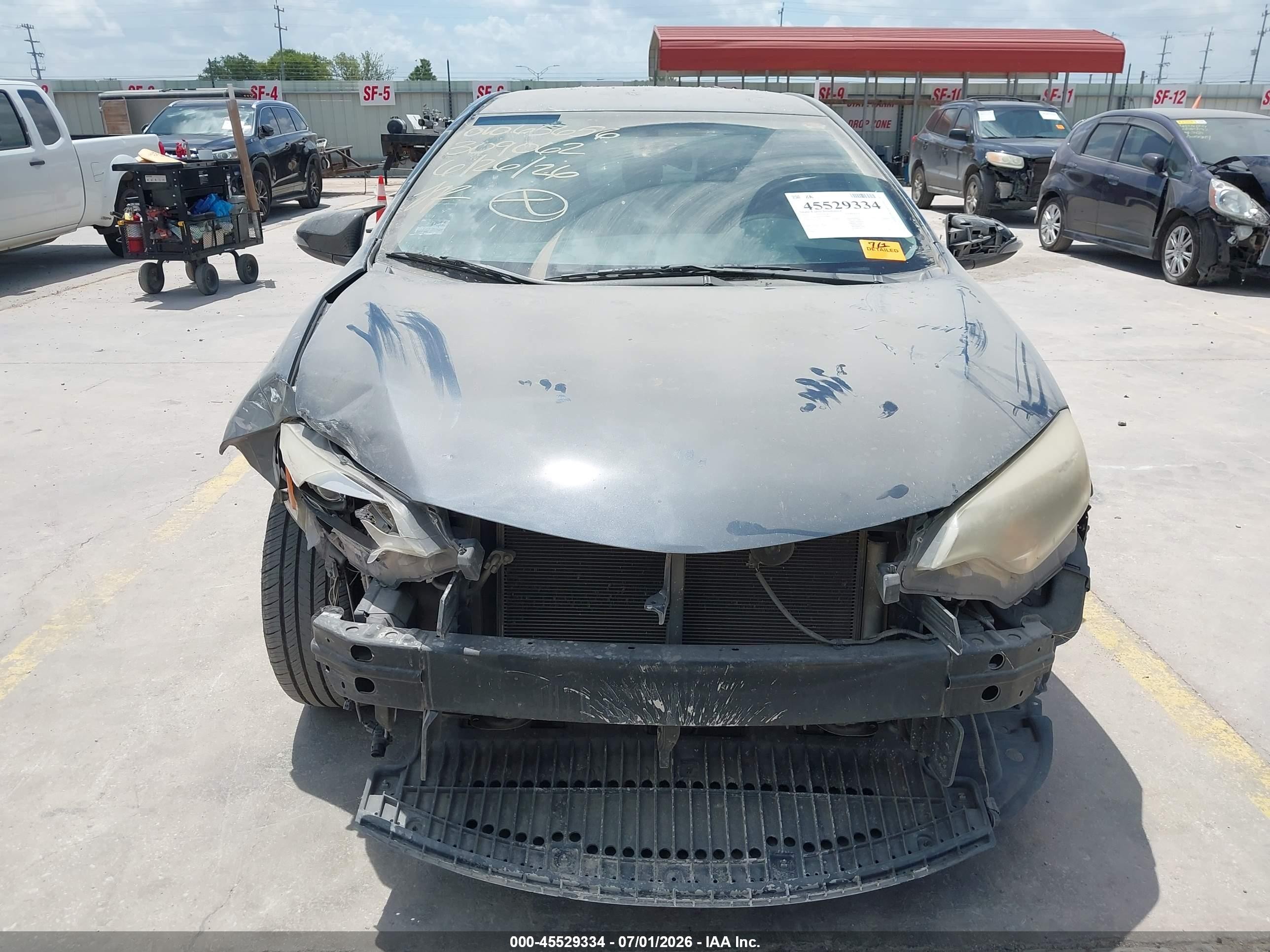 2015 Toyota Corolla S Plus Серый vin: 5YFBURHE9FP309062