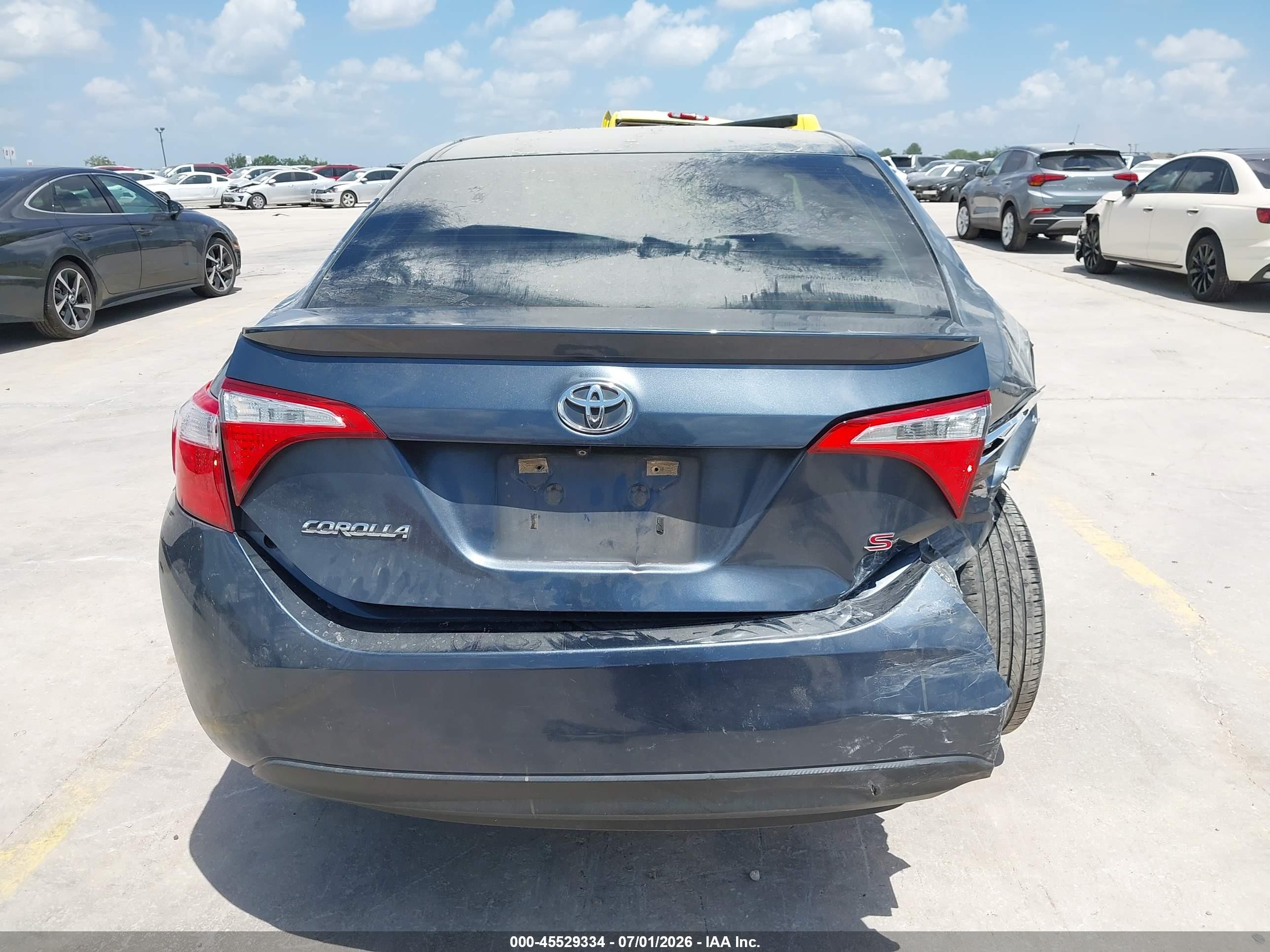 2015 Toyota Corolla S Plus Серый vin: 5YFBURHE9FP309062