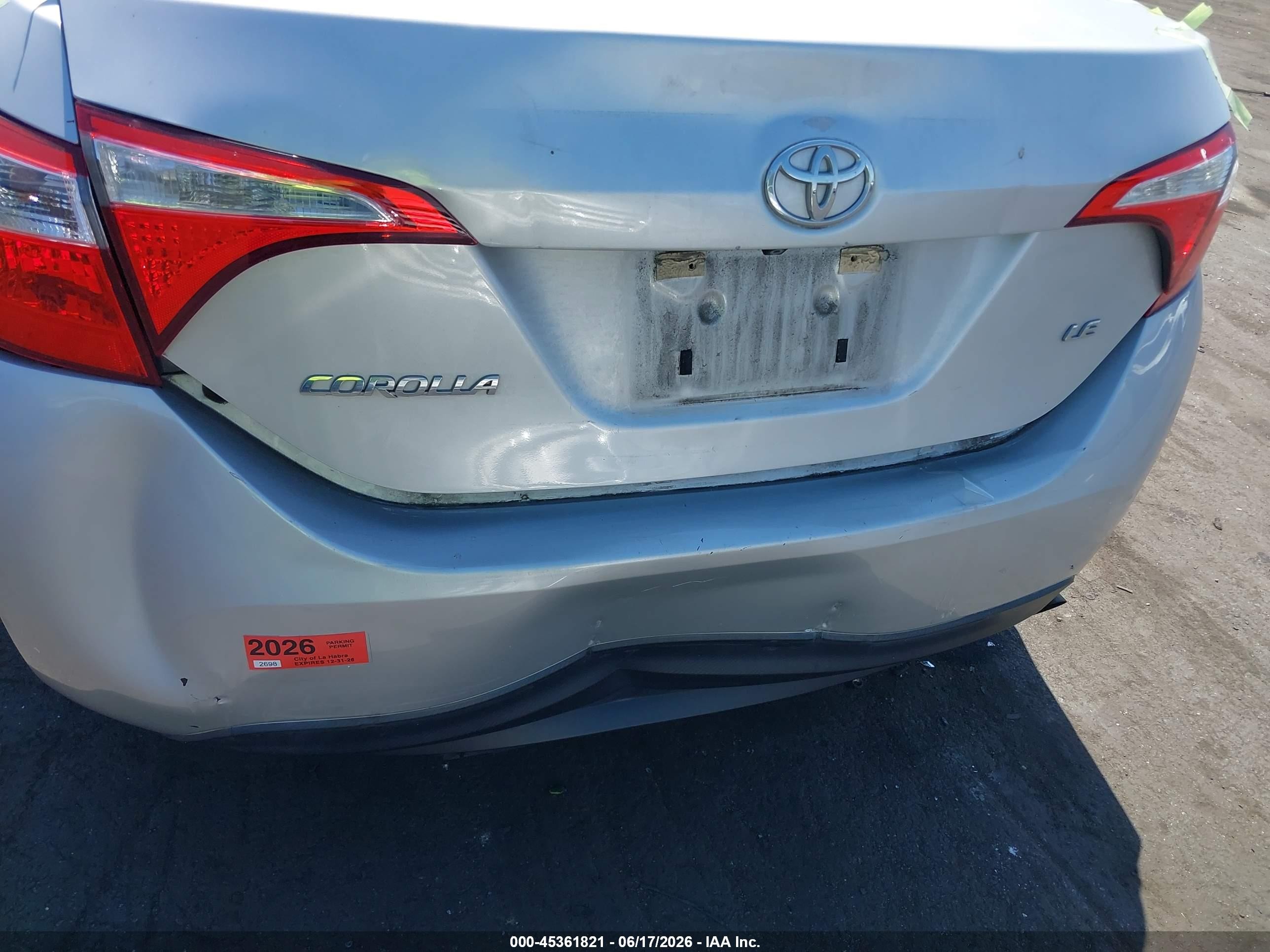 2015 Toyota Corolla Le Plus Silver vin: 5YFBURHE9FP315086