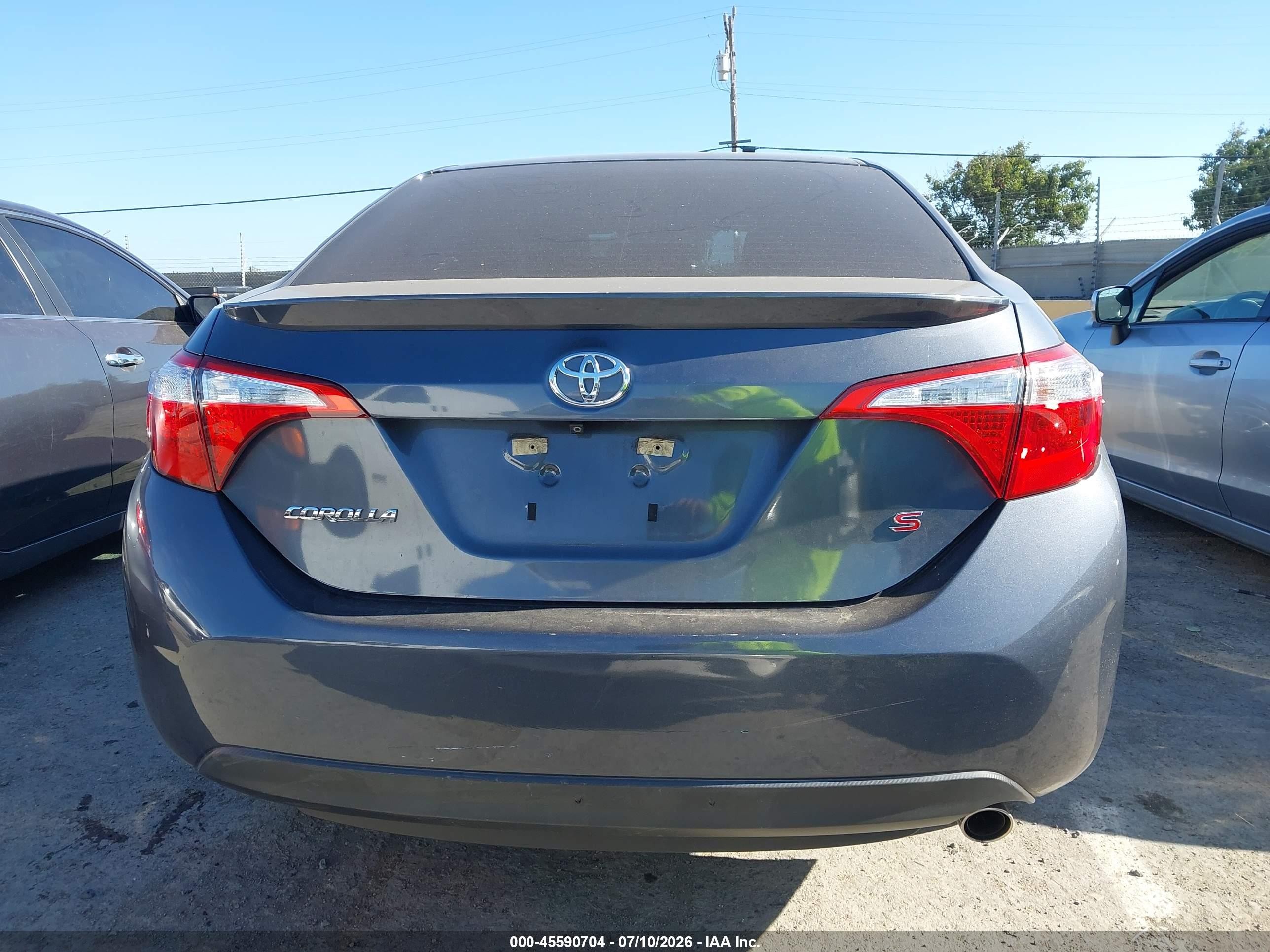 2015 Toyota Corolla S Plus Black vin: 5YFBURHE9FP346936