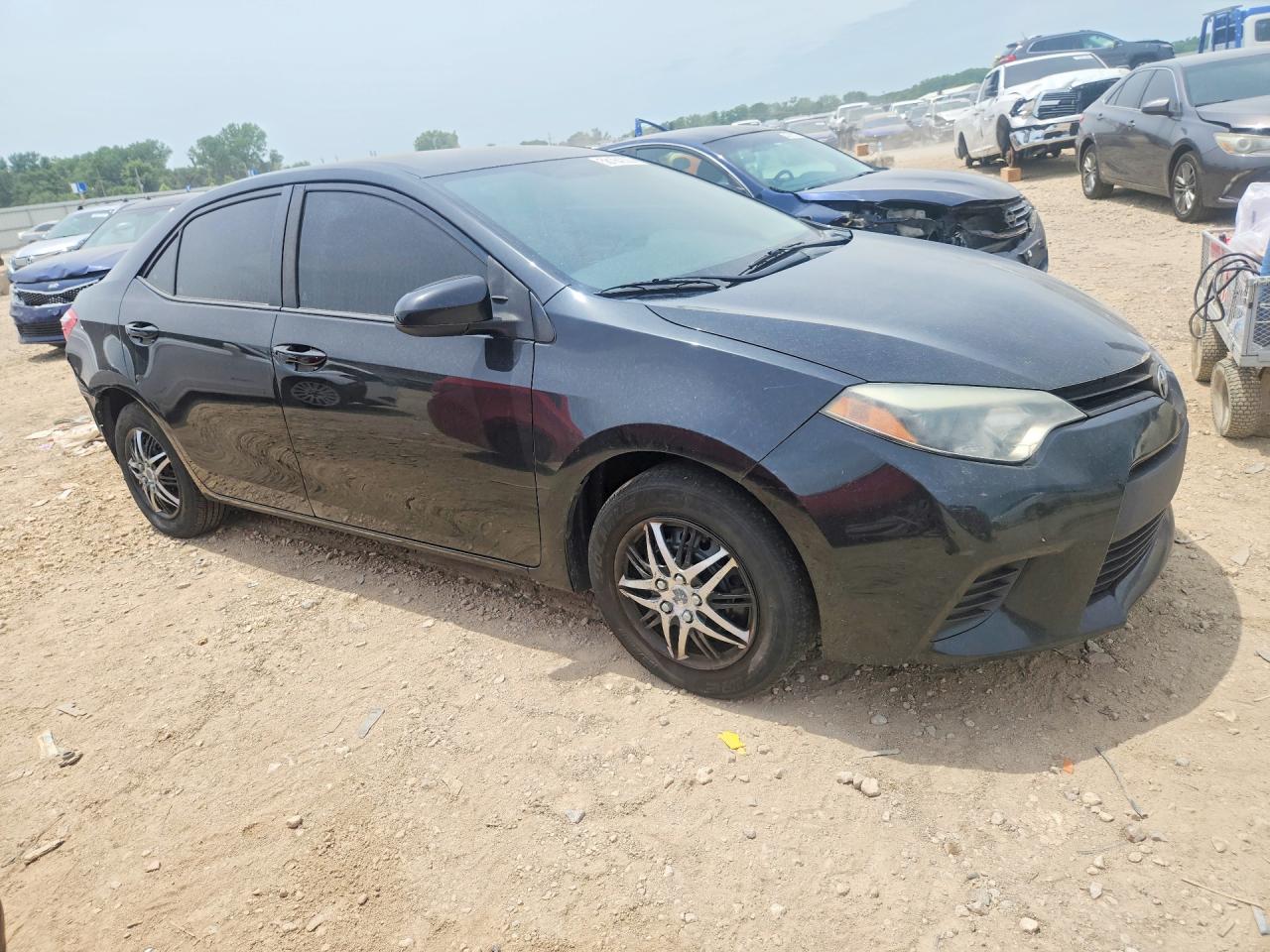 2015 Toyota Corolla L Черный vin: 5YFBURHE9FP351697