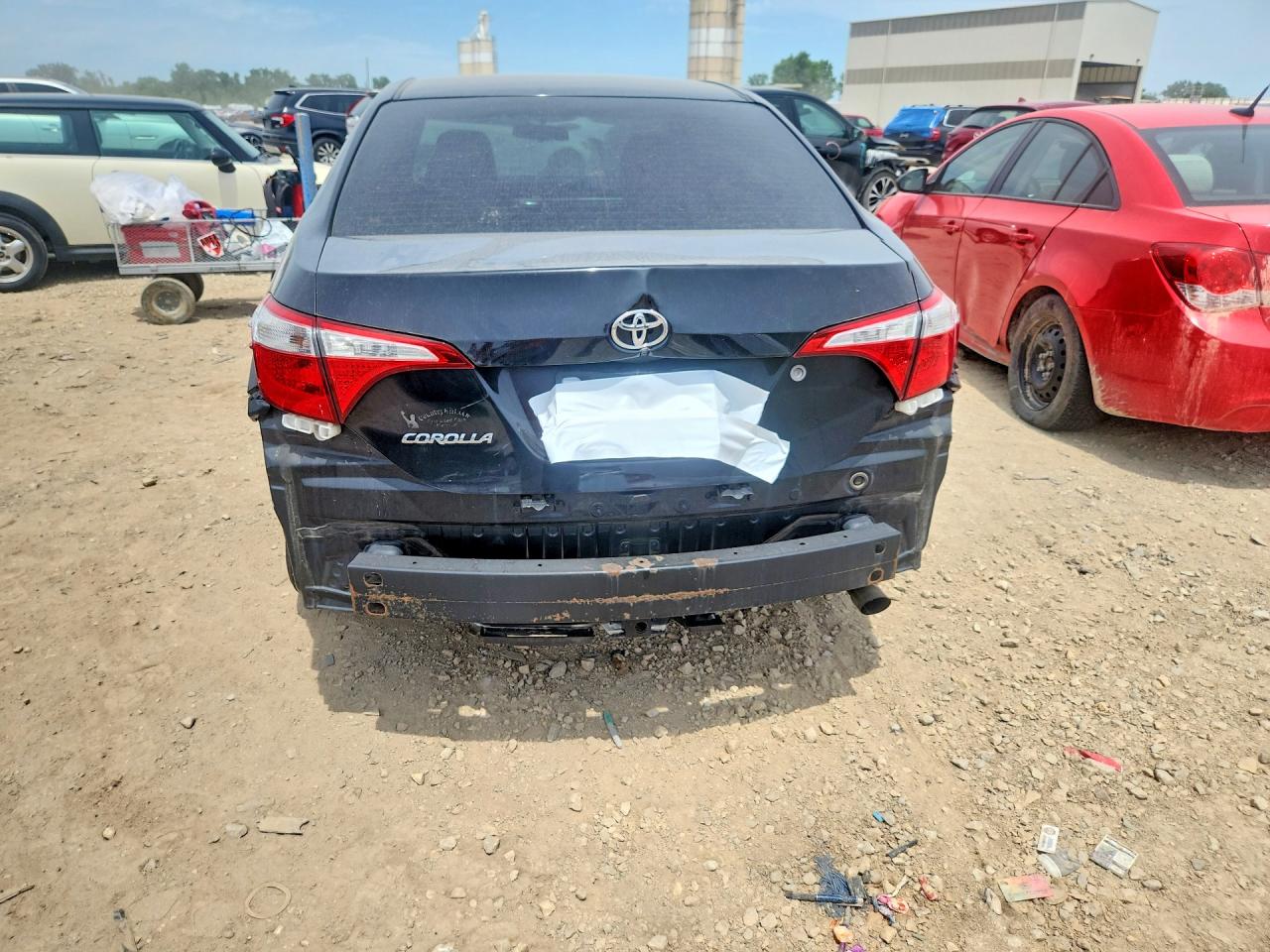 2015 Toyota Corolla L Черный vin: 5YFBURHE9FP351697