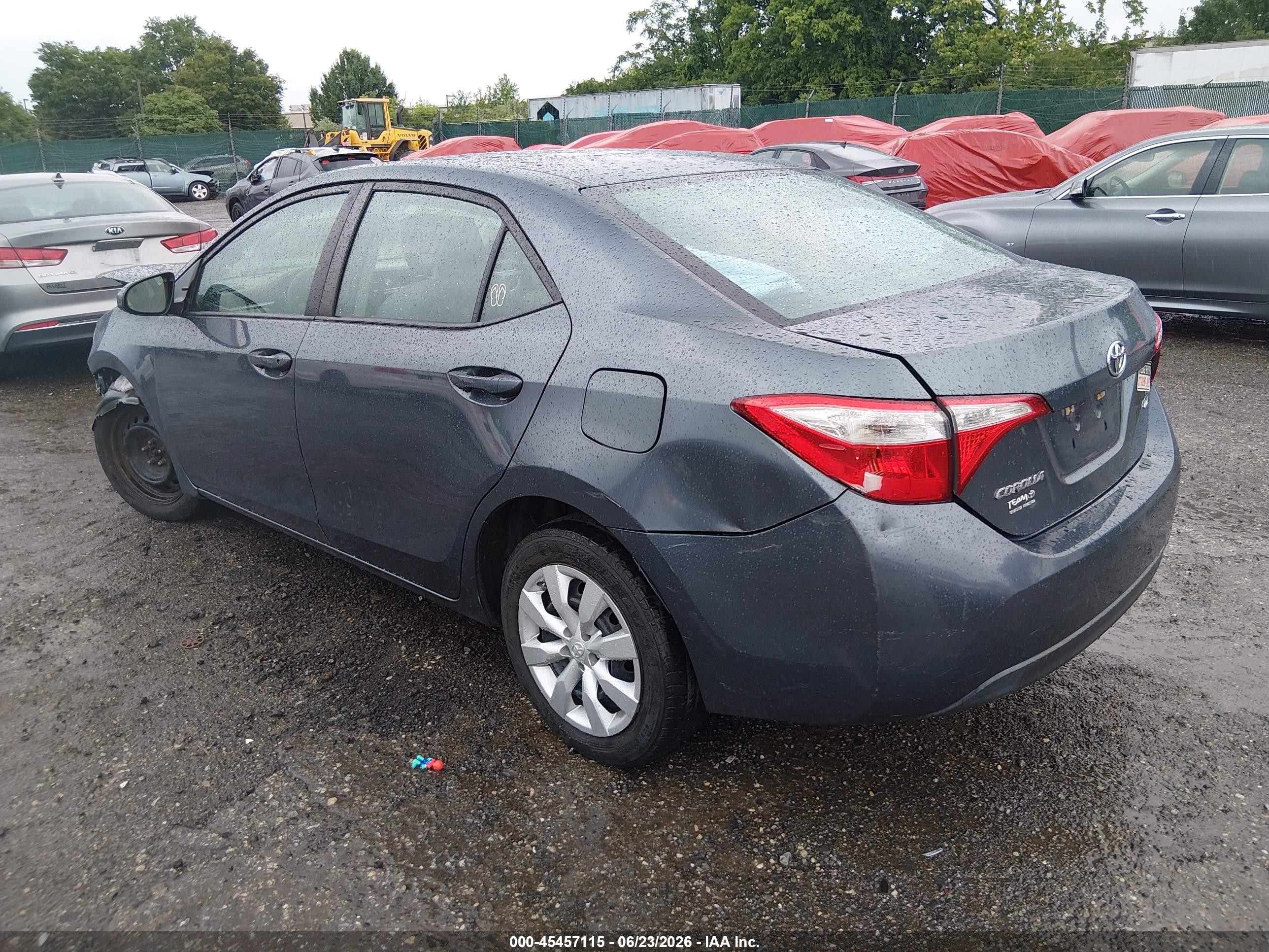 2015 Toyota Corolla Le Dark Blue vin: 5YFBURHE9FP352963