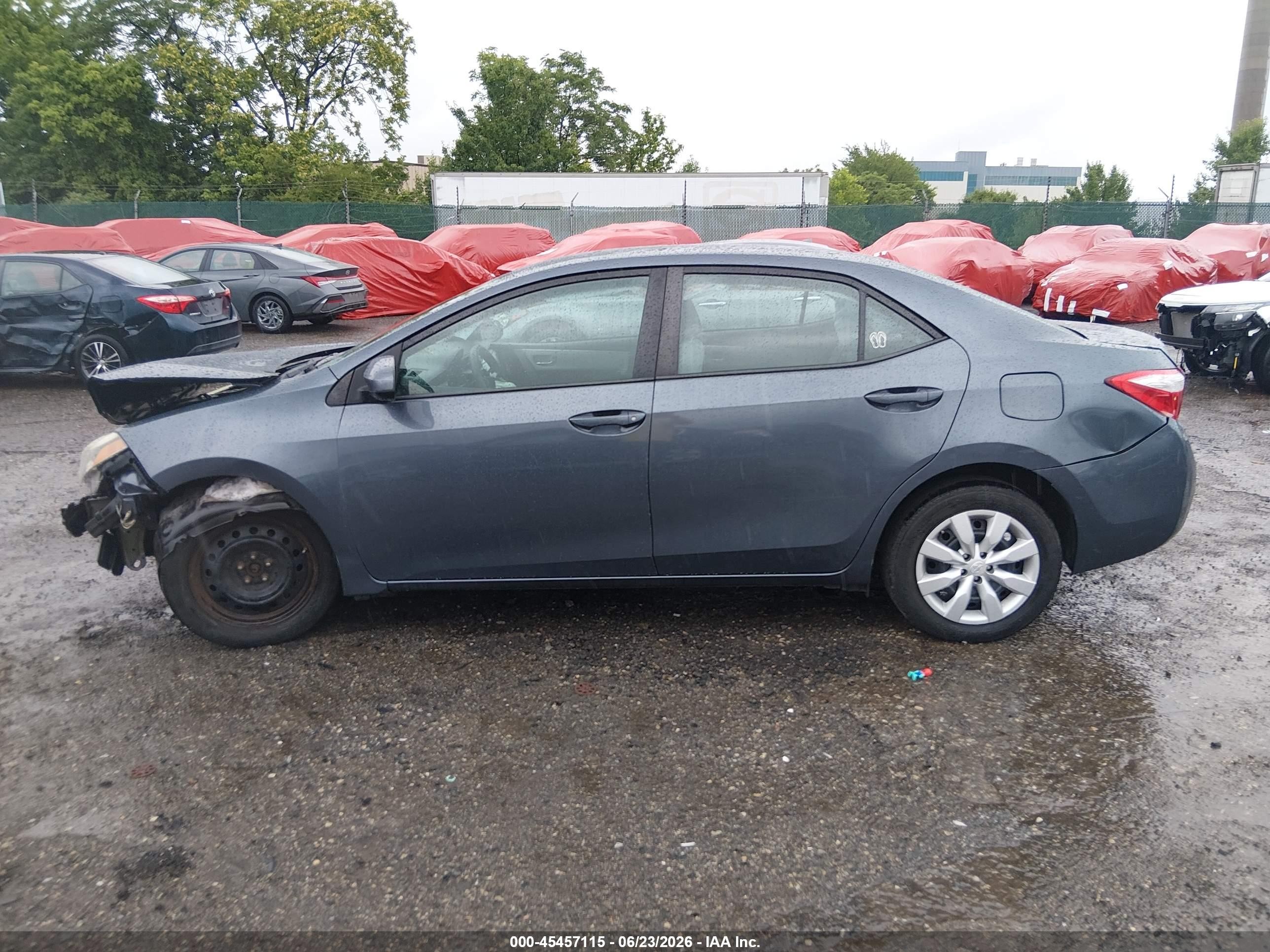 2015 Toyota Corolla Le Dark Blue vin: 5YFBURHE9FP352963