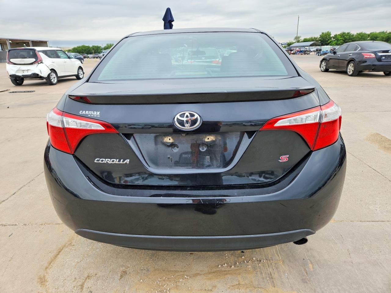 2015 Toyota Corolla S Plus Black vin: 5YFBURHE9FP357824