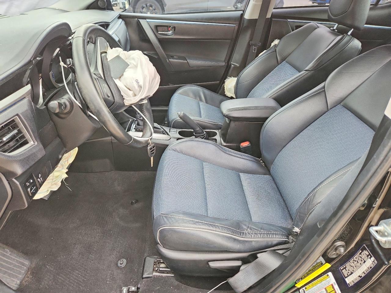 2015 Toyota Corolla S Plus Black vin: 5YFBURHE9FP357824