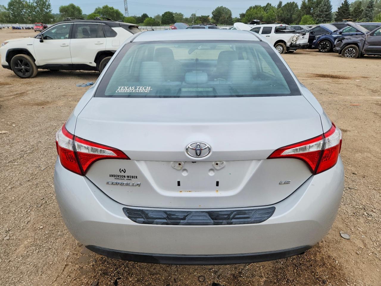 2015 Toyota Corolla Le Silver vin: 5YFBURHE9FP359363